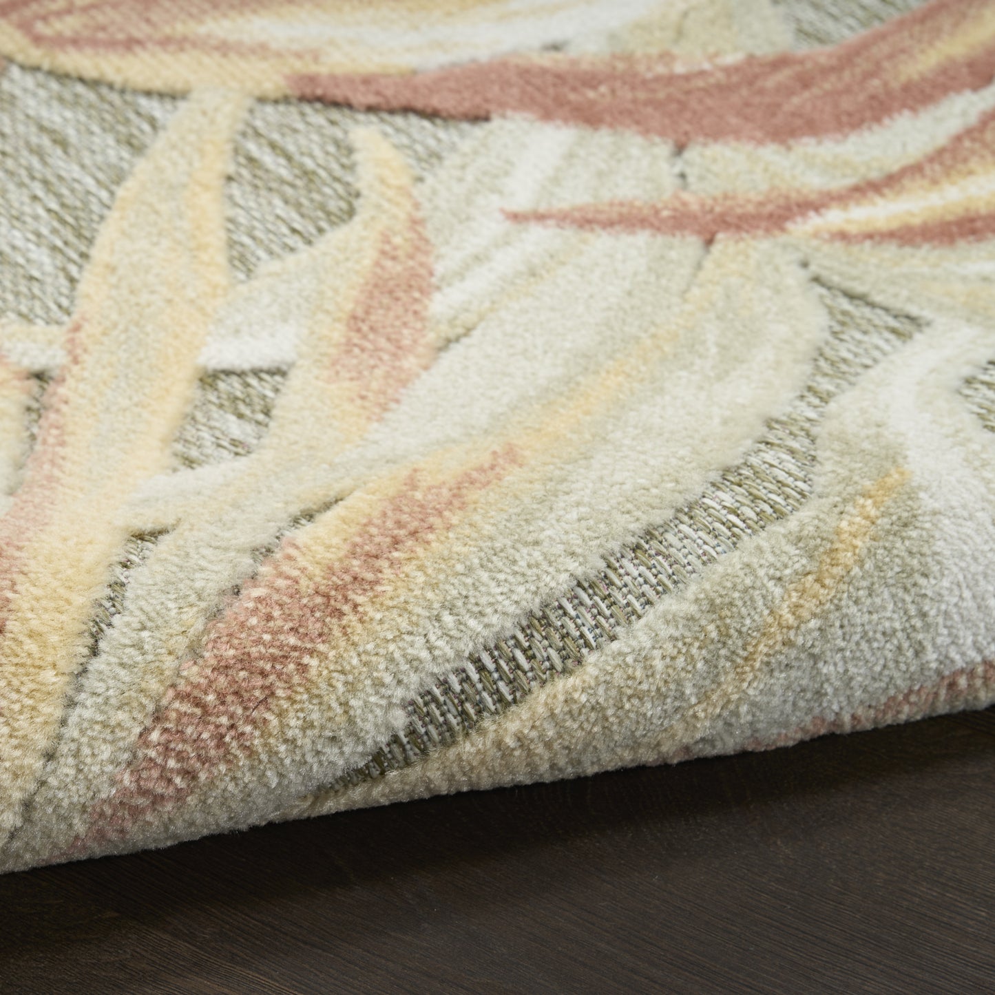 Nourison Aloha 7'10" x 10'6" Sage Rose Modern Rug