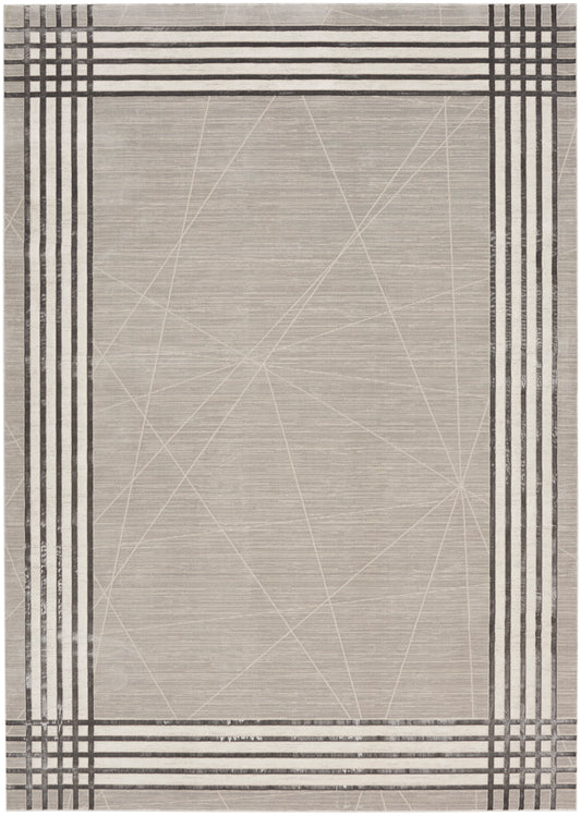 Nourison Desire 9' x 12' Grey Silver Modern Indoor Rug