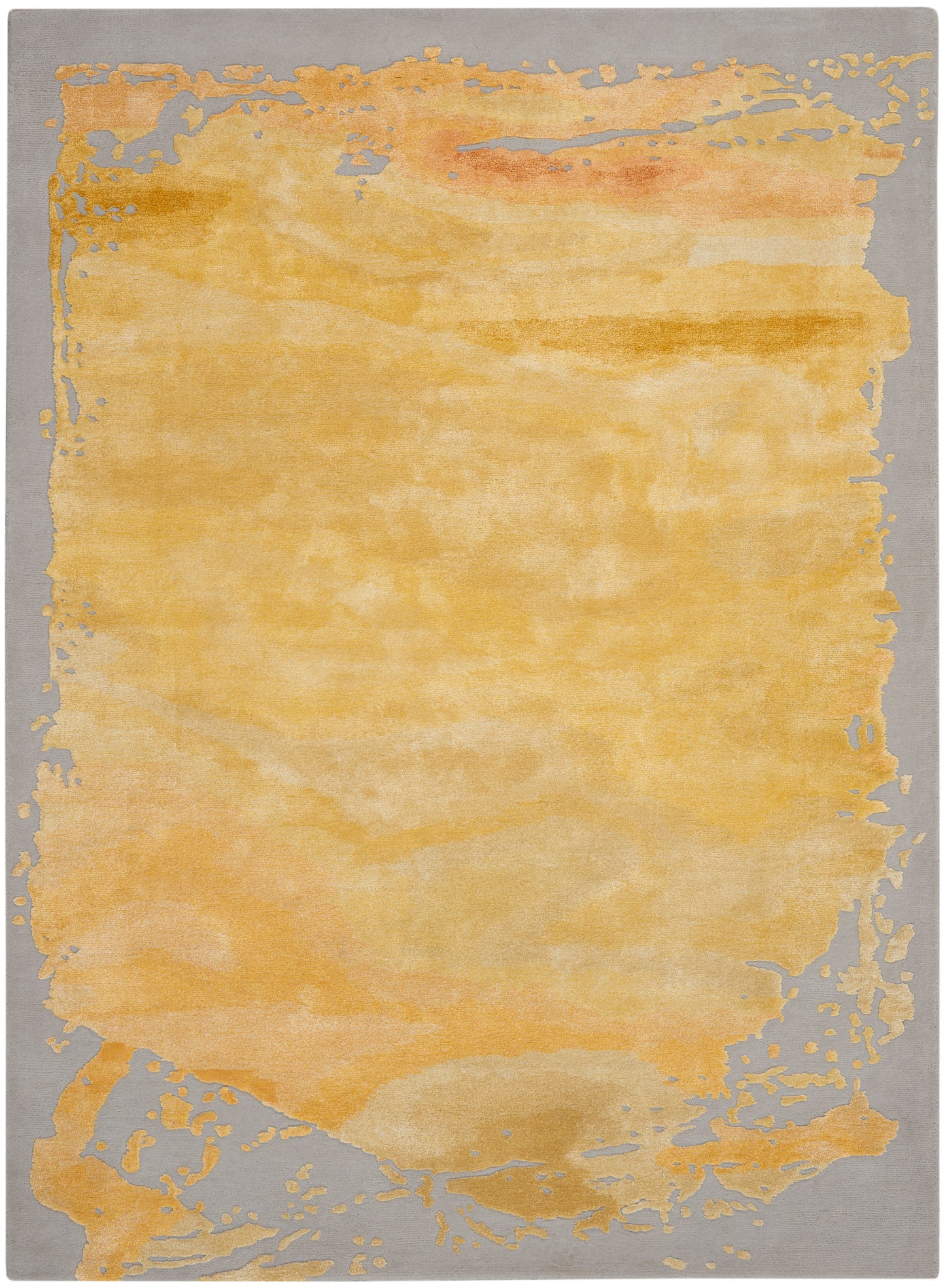 Nourison Prismatic 5'6" x 7'5" Grey Gold Modern Indoor Rug
