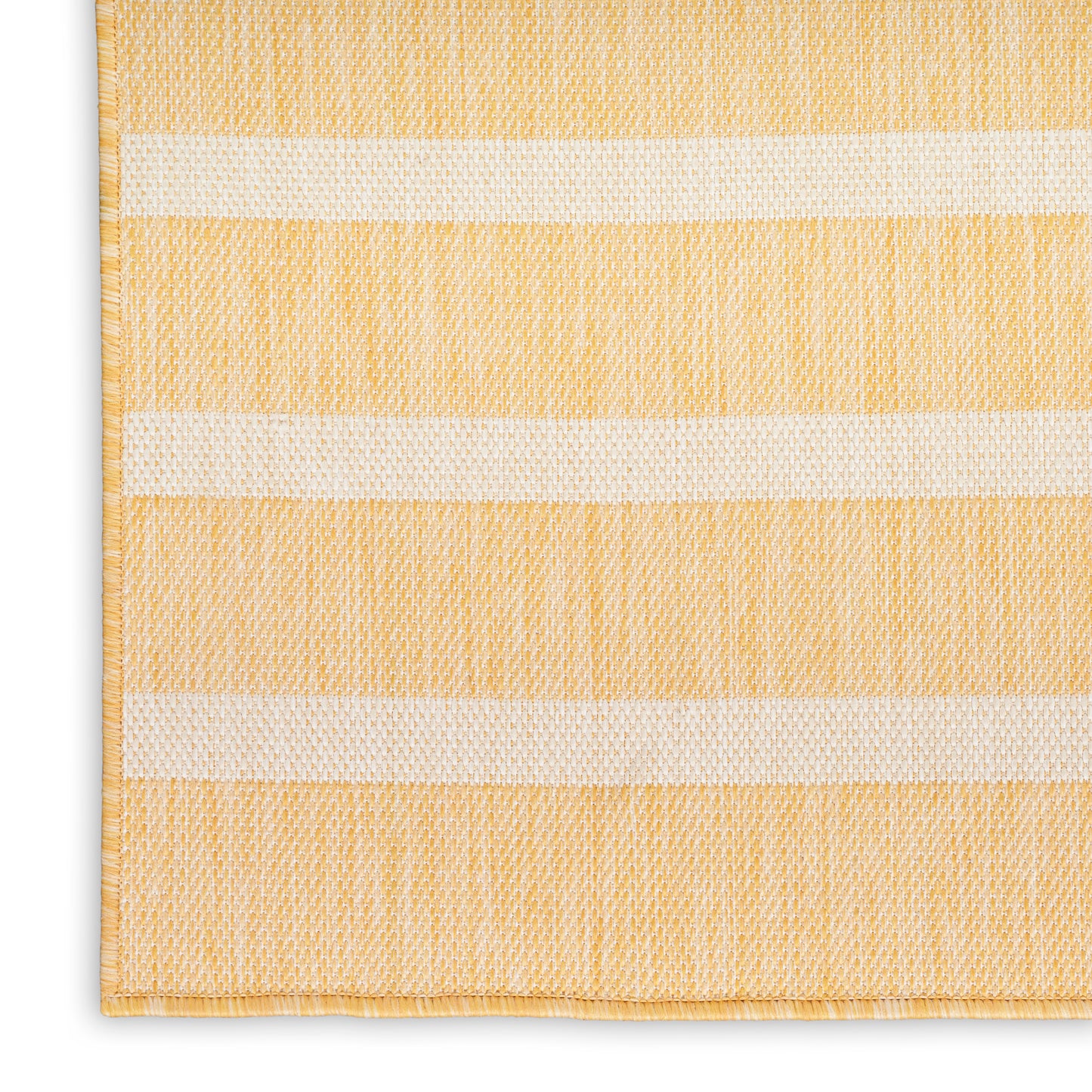Nourison Positano 4' x 6' Yellow Ivory Modern Rug