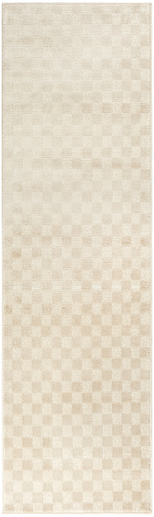 Nourison Serenity Home 2'2" x 7'6 Beige Modern Indoor Rug