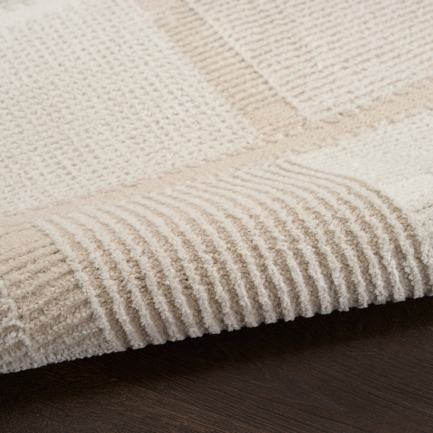 Nourison Nordic 5' x 7' Ivory Taupe Modern Indoor Rug
