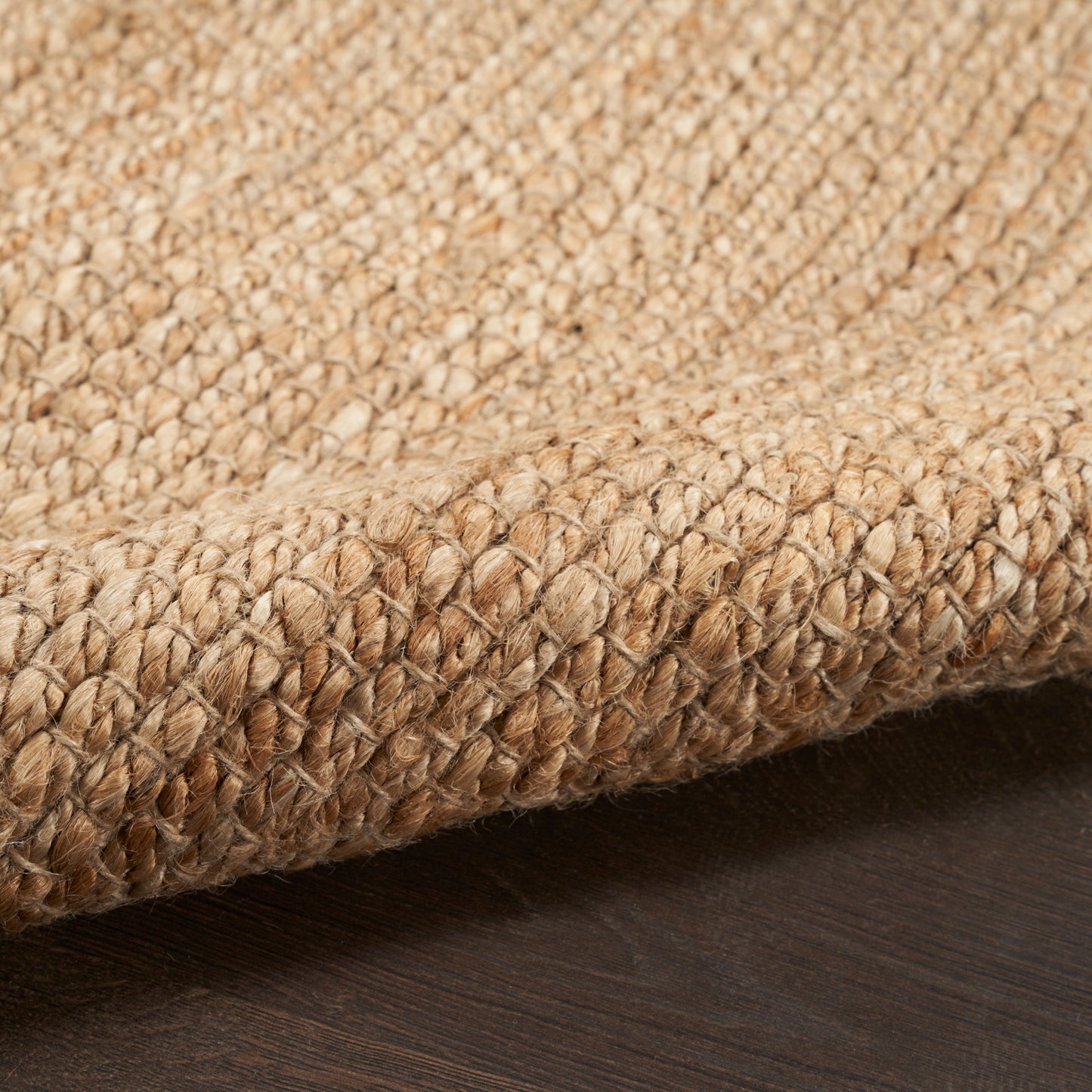 Nourison Natural Jute 5' x 7' Natural Farmhouse Indoor Rug