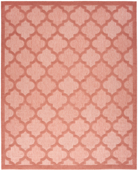 Nourison Easy Care 8' x 10' Coral Orange Modern Rug