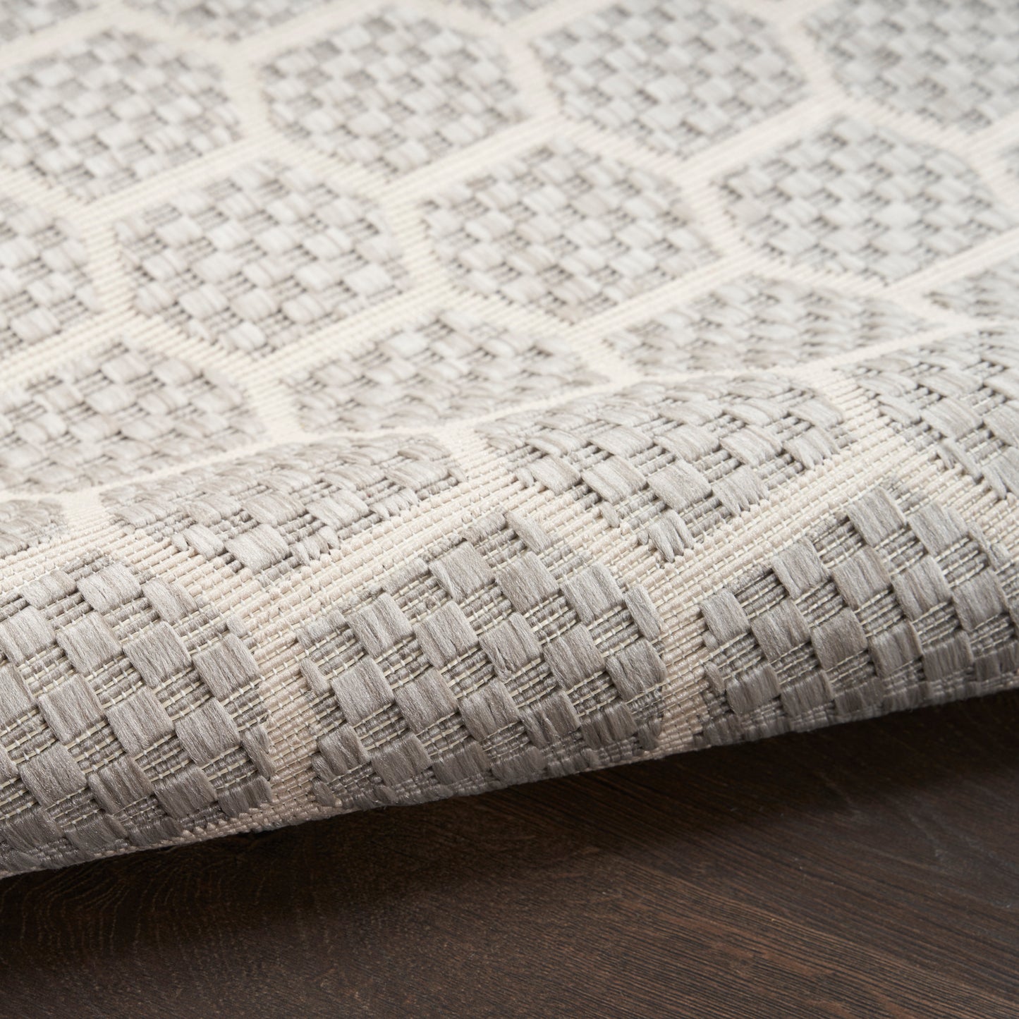 Nourison Twist Reversible 8' x 10' Grey Modern Rug