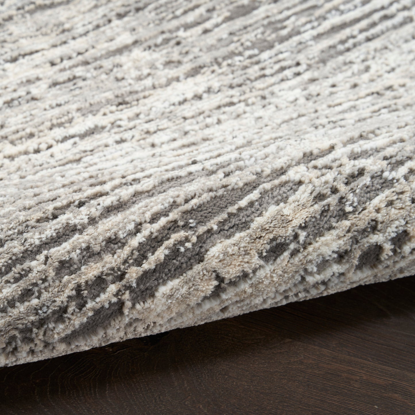 Nourison Sustainable Trends 9' x 12' Ivory Grey Modern Indoor Rug