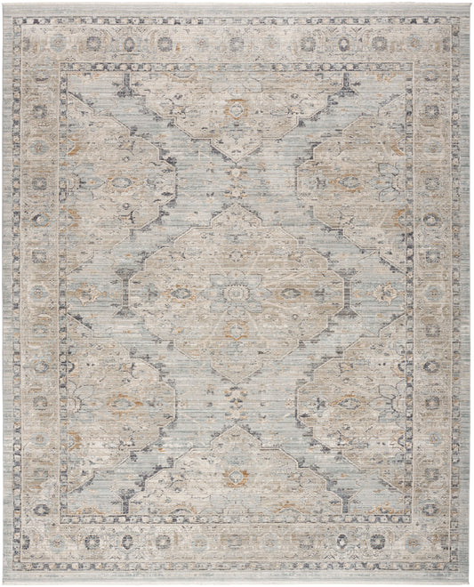 Nourison Lynx 12' x 15'9" Light Blue Vintage Indoor Rug