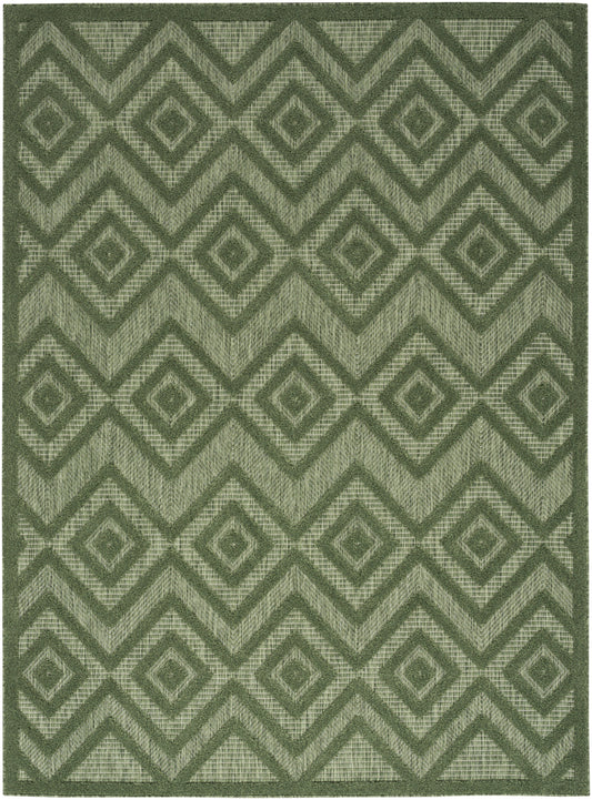 Nourison Versatile 4' x 6' Green Modern Rug