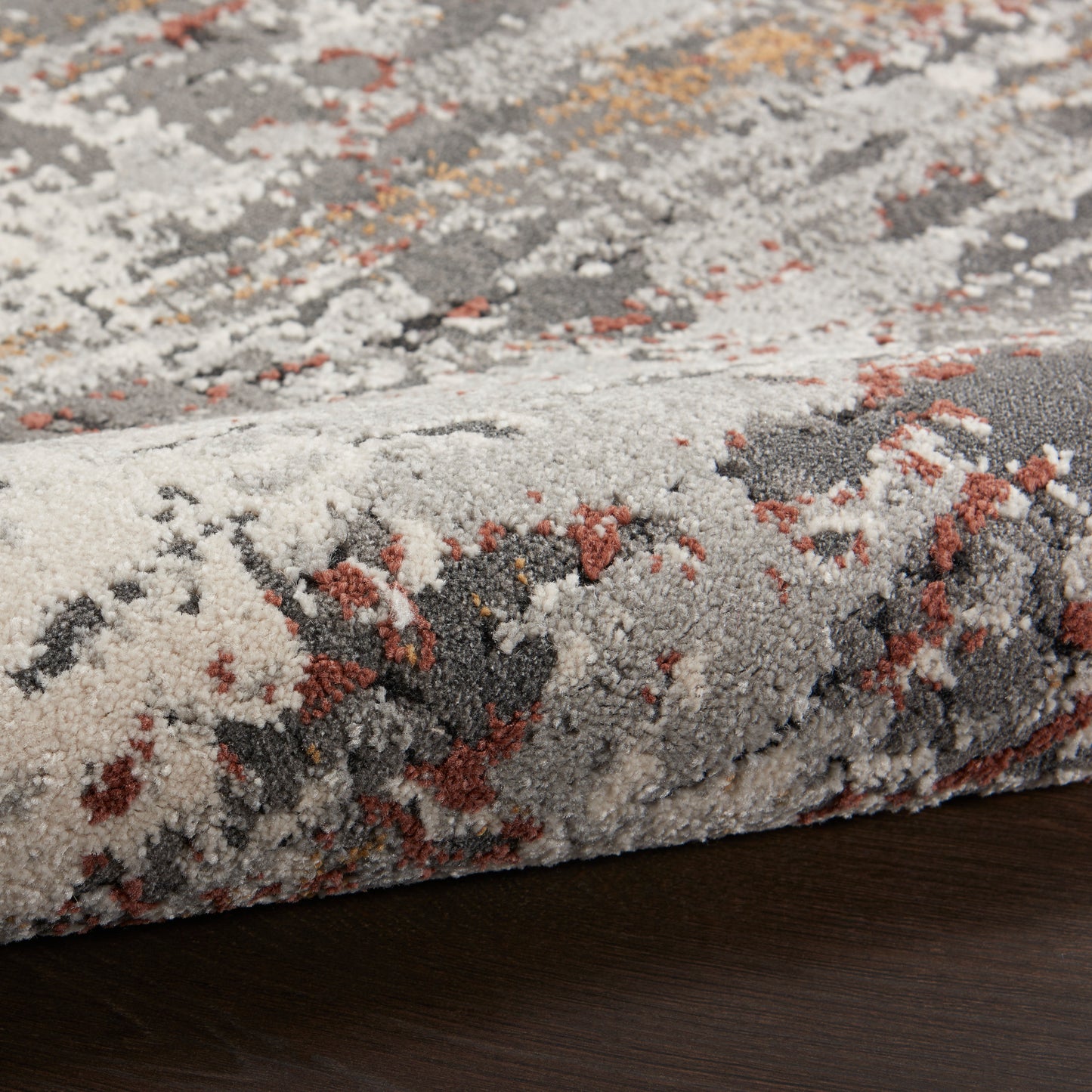 Nourison Tangra 7'10" x 9'10" Grey/Multi Modern Indoor Rug