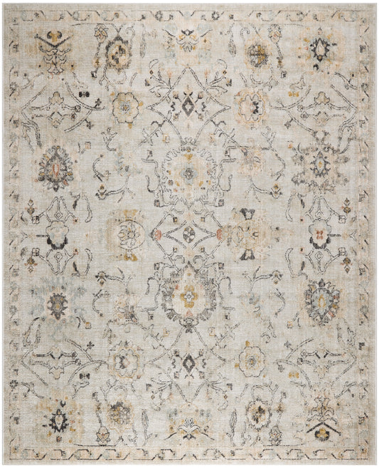 Nourison Oushak Home 8' x 9'10" Grey Vintage Indoor Rug