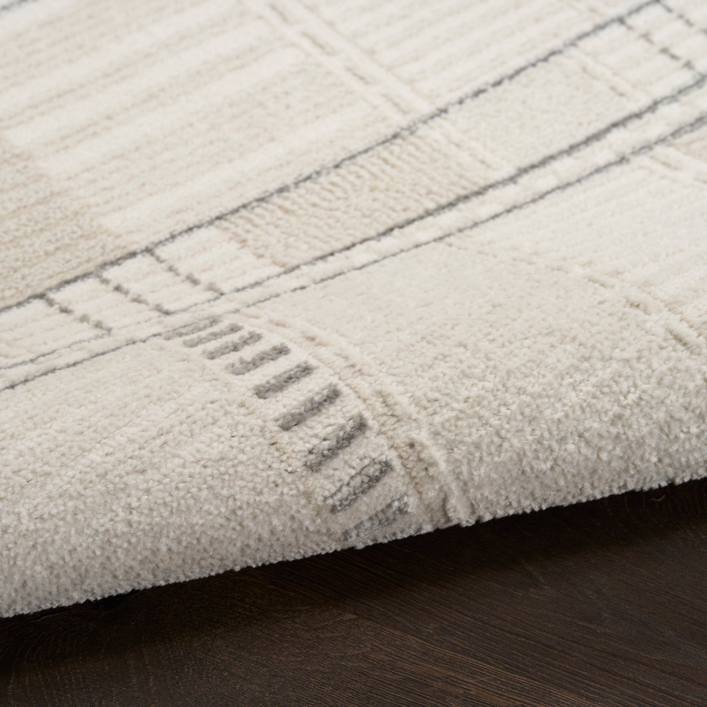 Nourison Nordic 8' x 10' Ivory Grey Modern Indoor Rug