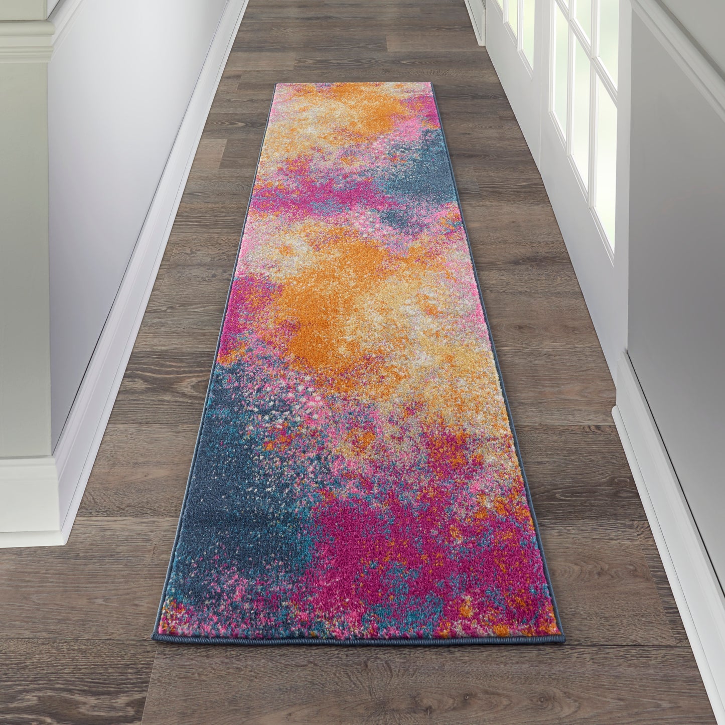 Nourison Passion 2'2" x 10' Sunburst Modern Indoor Rug