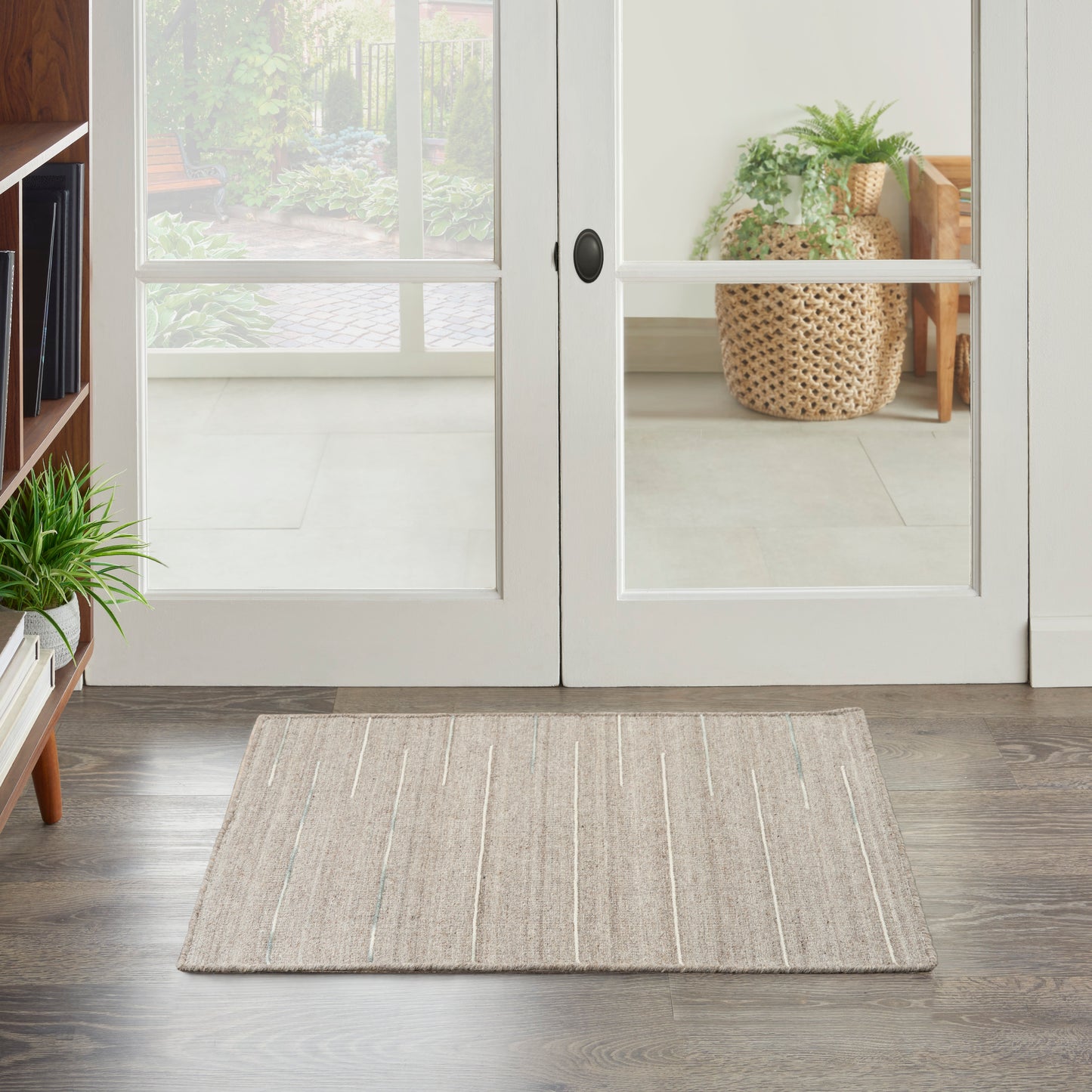 Nourison Interweave 2' x 3' Grey Modern Indoor Rug