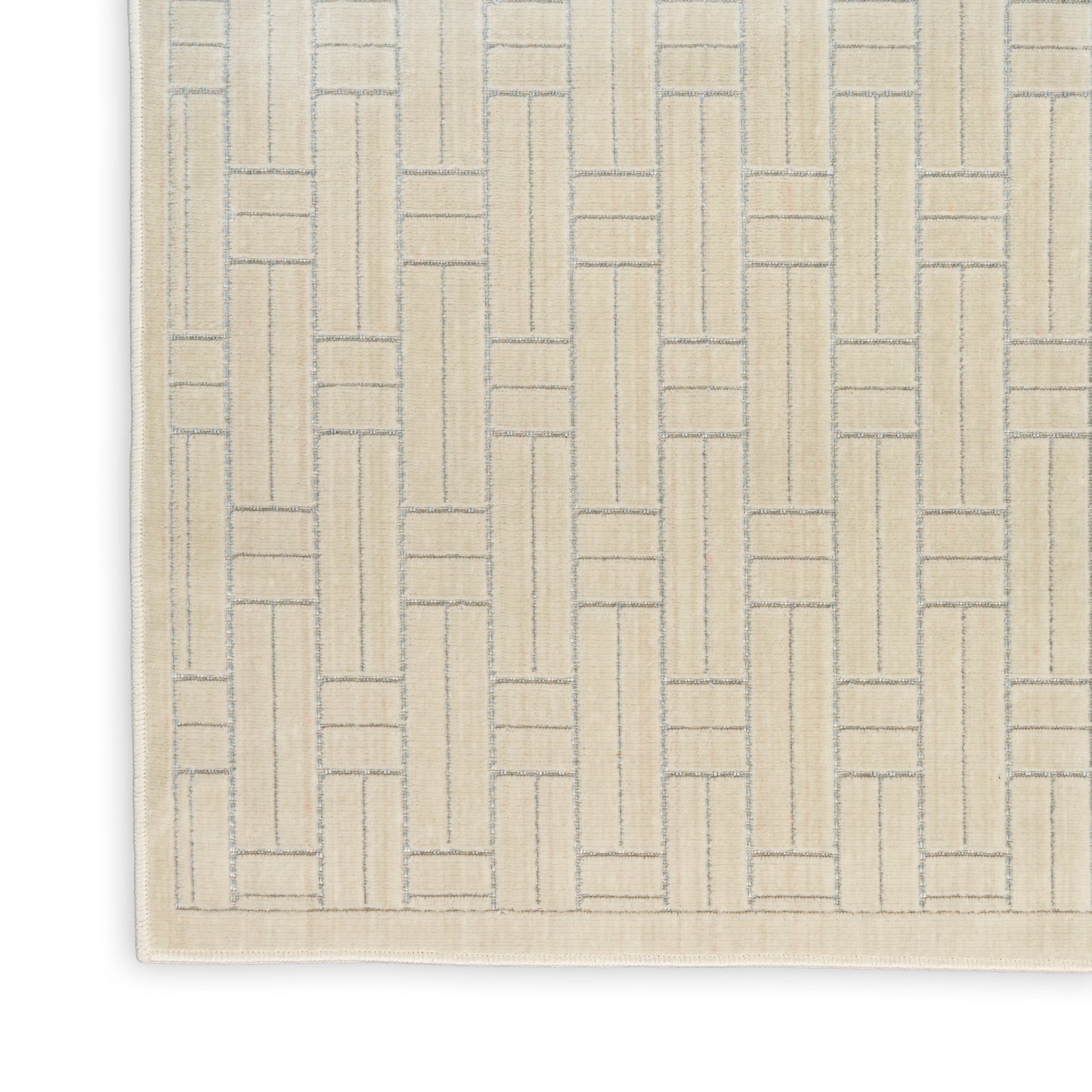 Nourison Washable Charm 2' x 3' Ivory Modern Indoor Rug