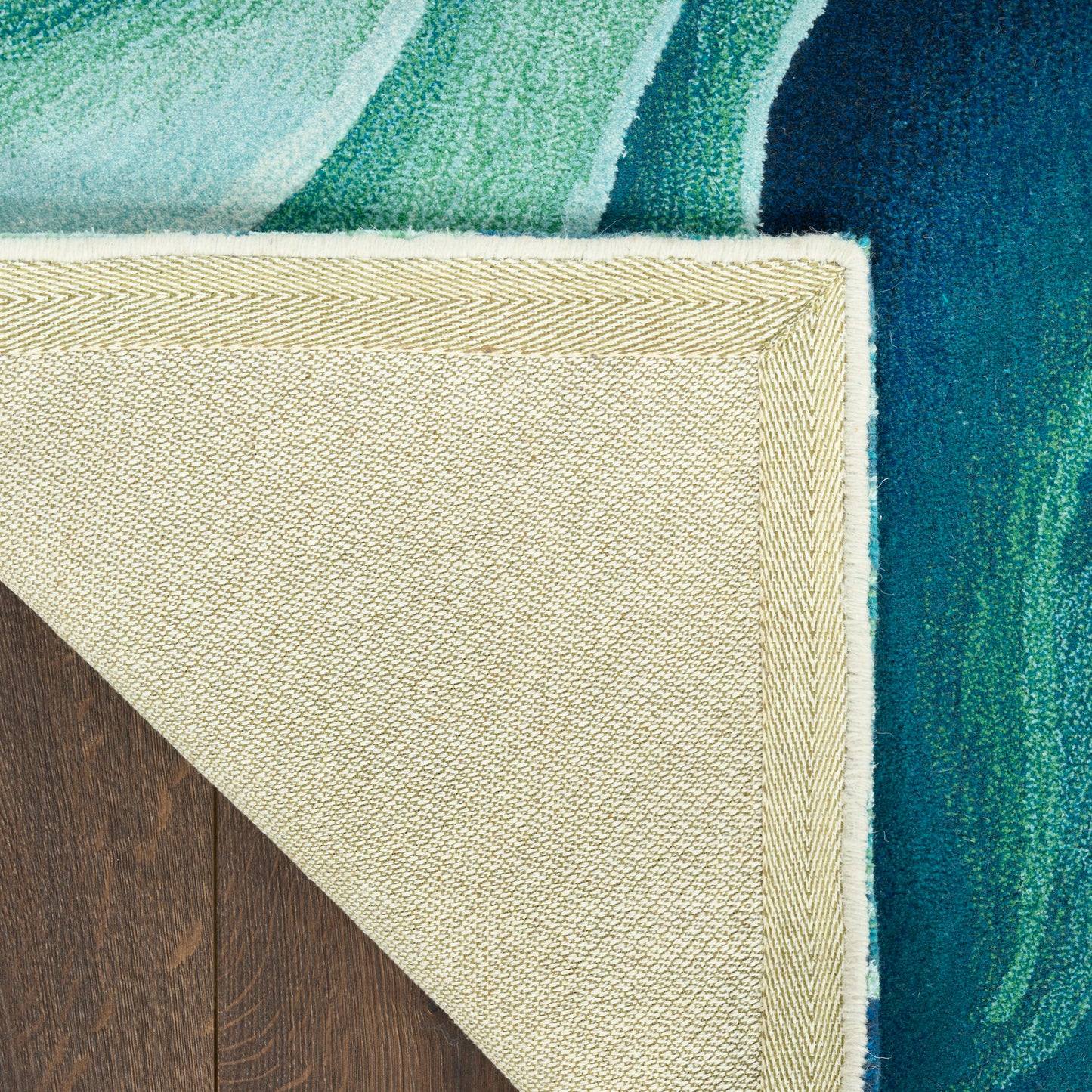 Nourison Prismatic 9'9" x 13'9" Silver Green Modern Indoor Rug