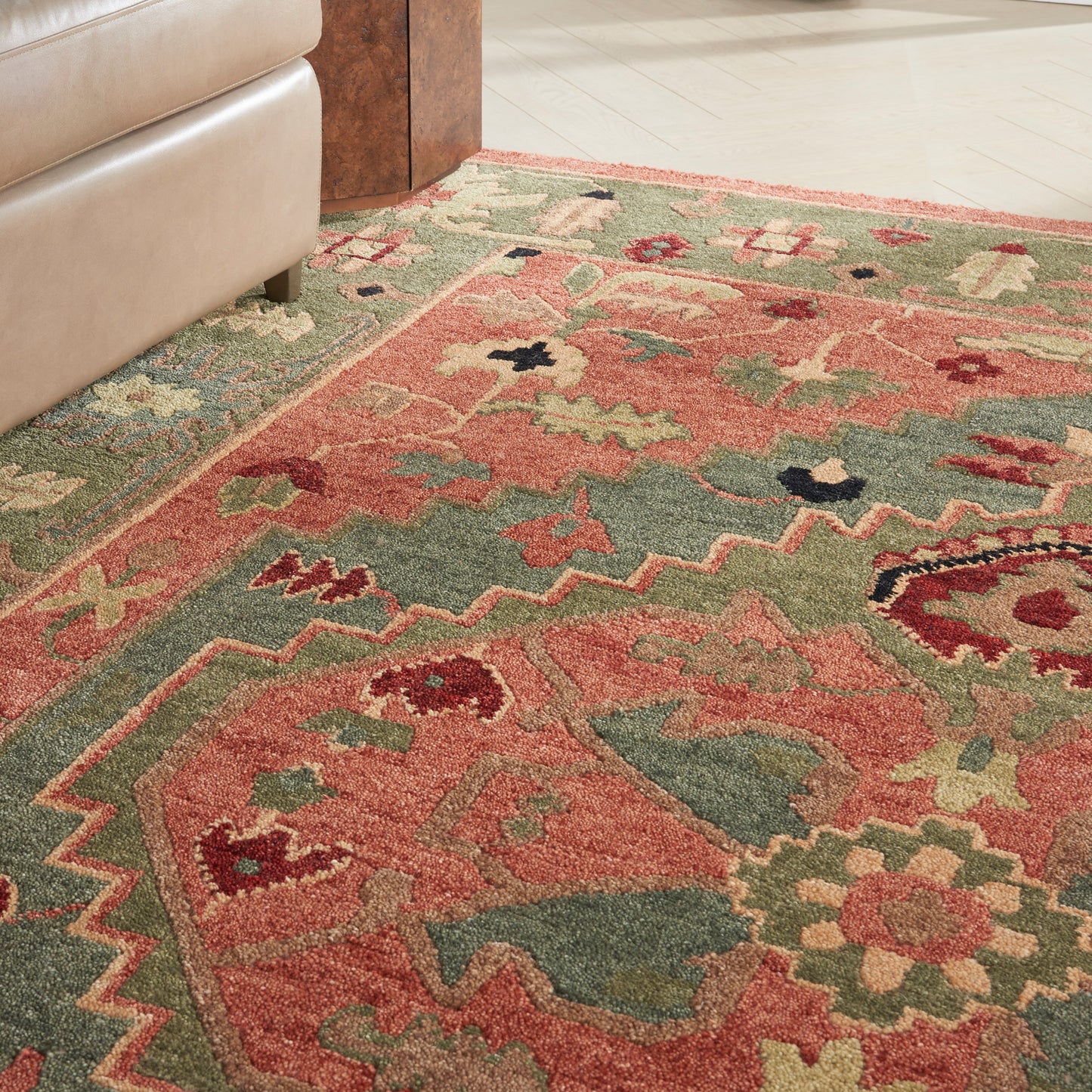 Nourison Tahoe 7'9" x 9'9" Rust Traditional Indoor Rug