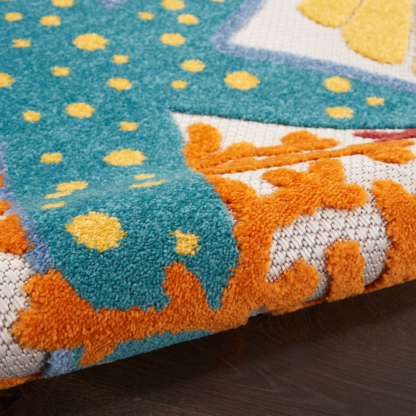 Nourison Aloha 3'6" x 5'6" Multicolor Coastal, Nautical & Beach Rug