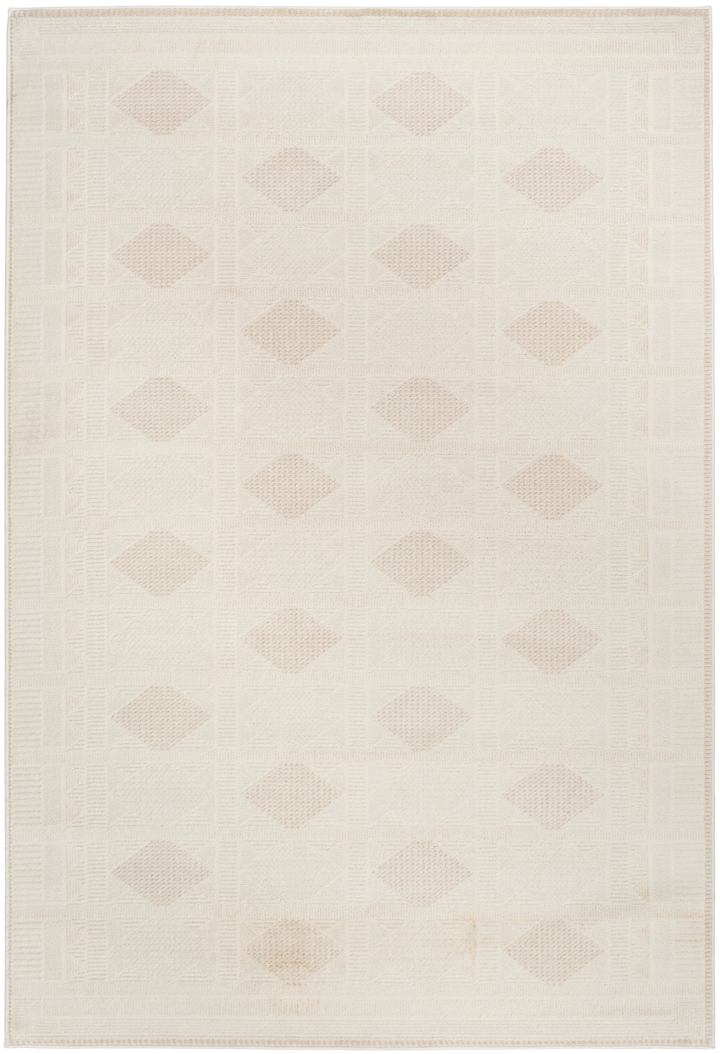 Nourison Nordic 4' x 6' Ivory Beige Modern Indoor Rug