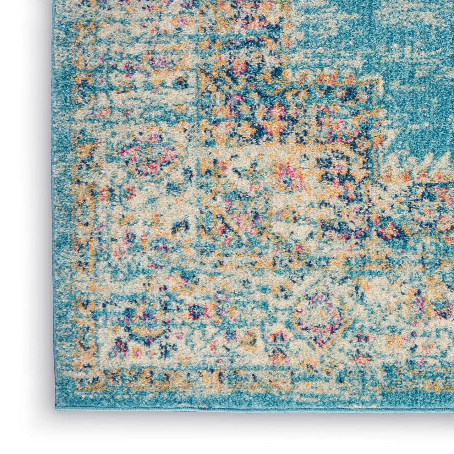 Nourison Passion 2'2" x 10' Light Blue Bohemian Indoor Rug