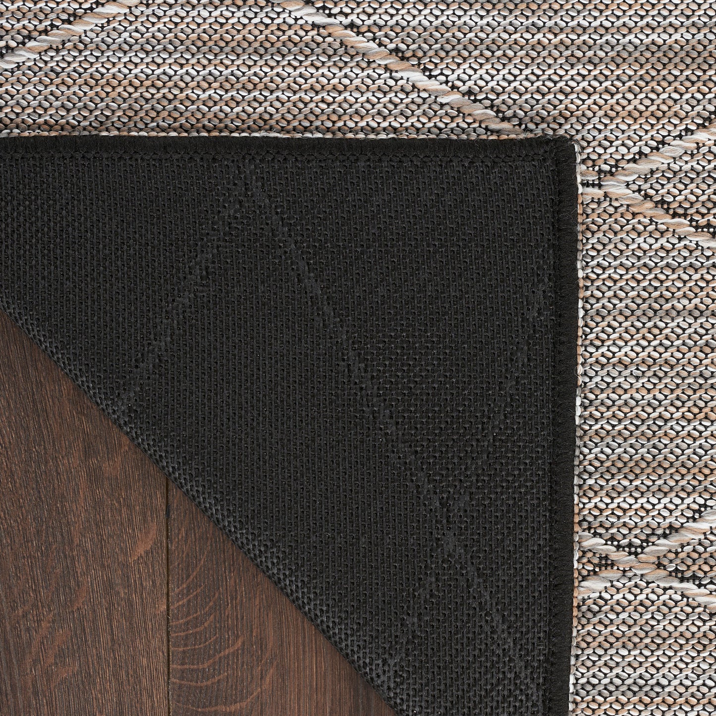 Nourison Washable Solutions 8' x 10' Grey/Mocha Modern Rug