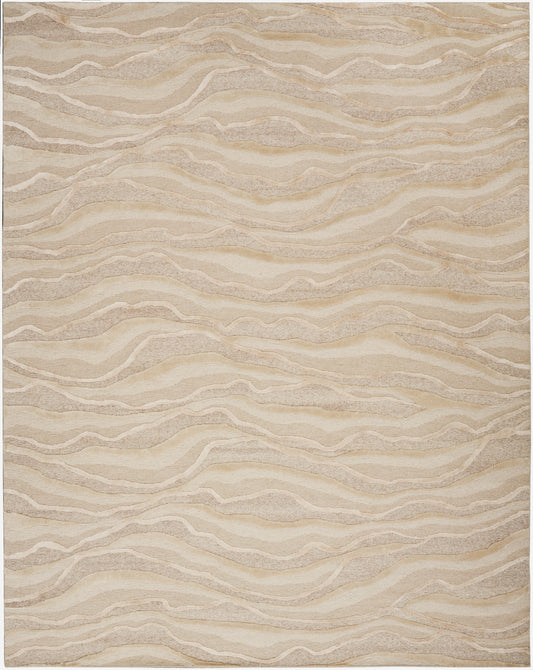 Nourison Divine 7'9" x 9'9" Saddle Modern Indoor Rug