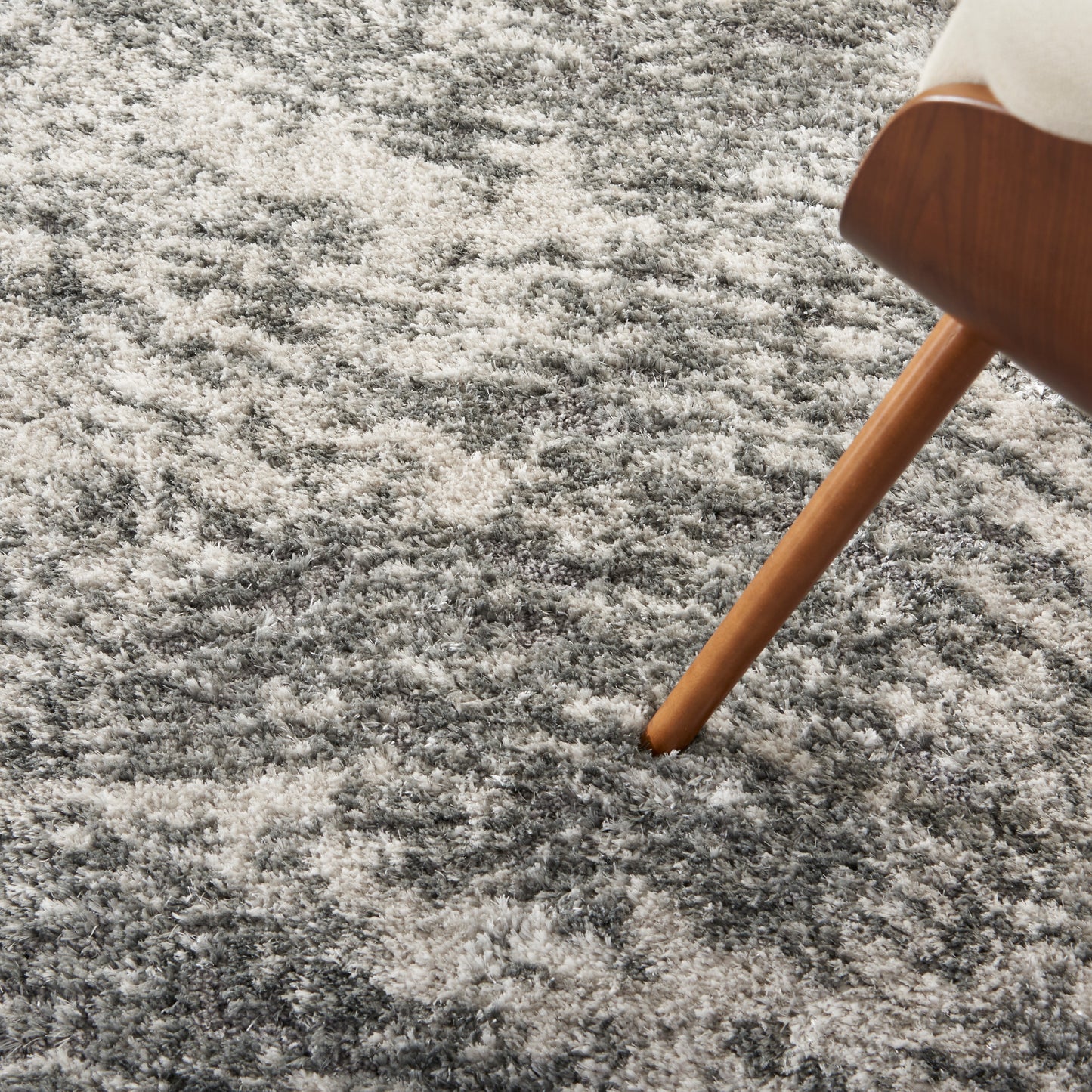 Nourison Dreamy Shag 6'7" x 9'2" Charcoal Grey Shag Indoor Rug