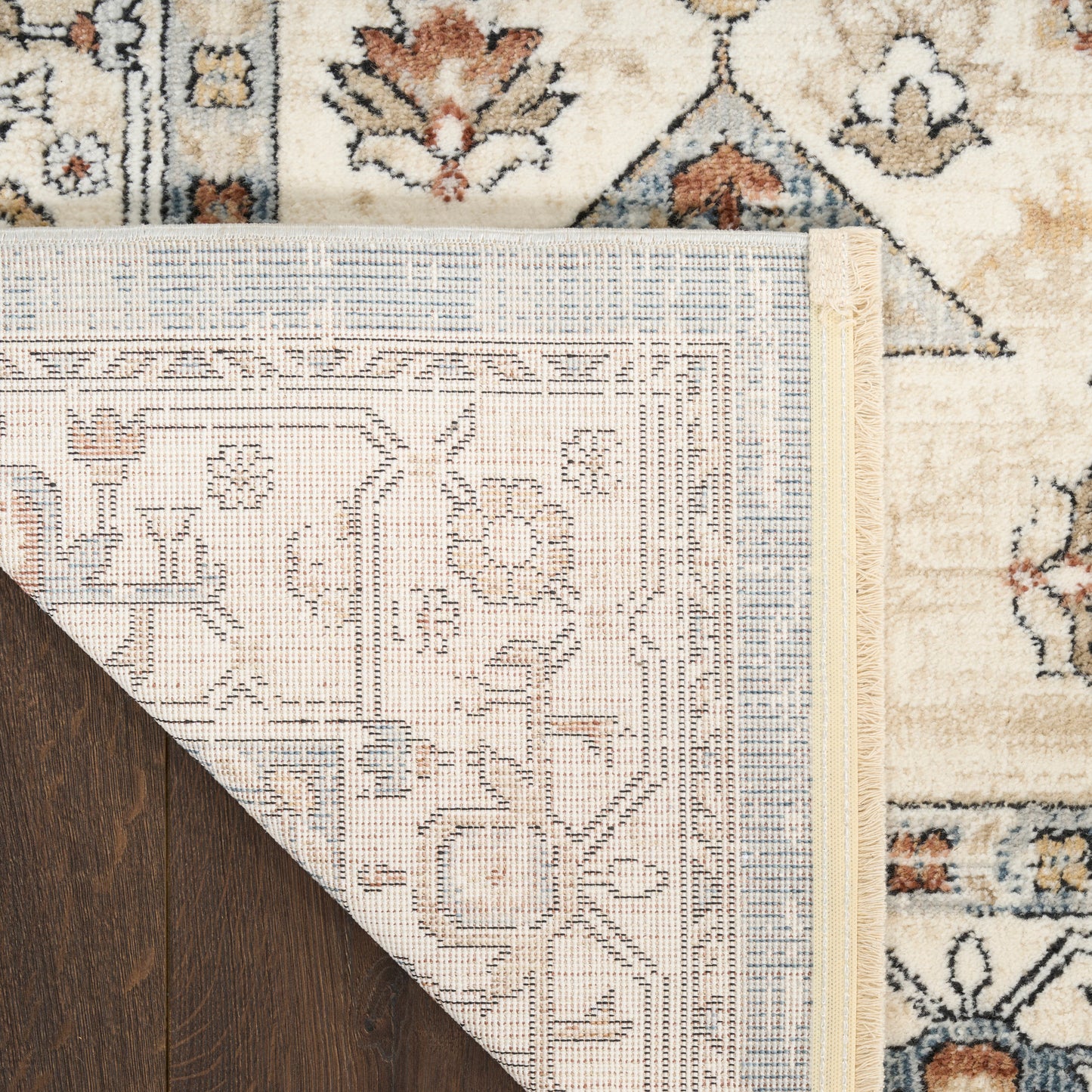 Nourison Pardis 5'3" x 7' Blue Taupe Vintage Indoor Rug