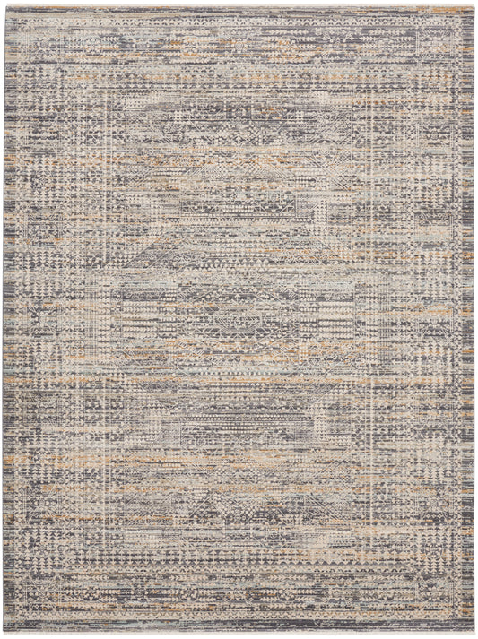 Nourison Lynx 7'10" x 10'1" Ivory Slate Vintage Indoor Rug