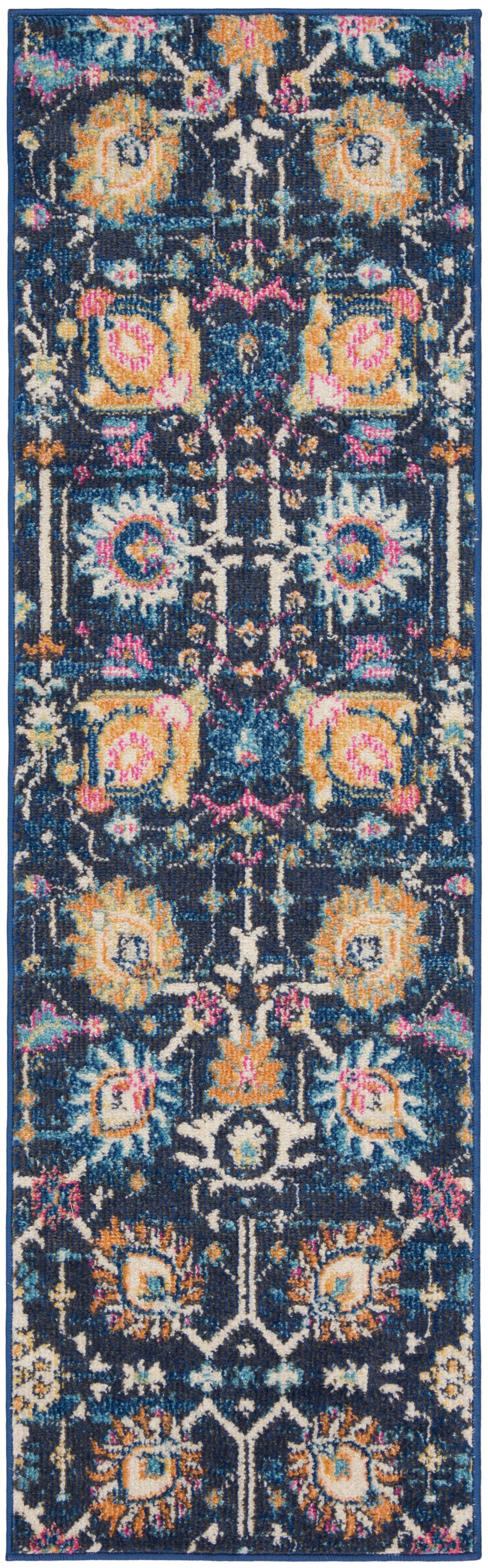 Nourison Passion 1'10" x 6' Navy Bohemian Indoor Rug