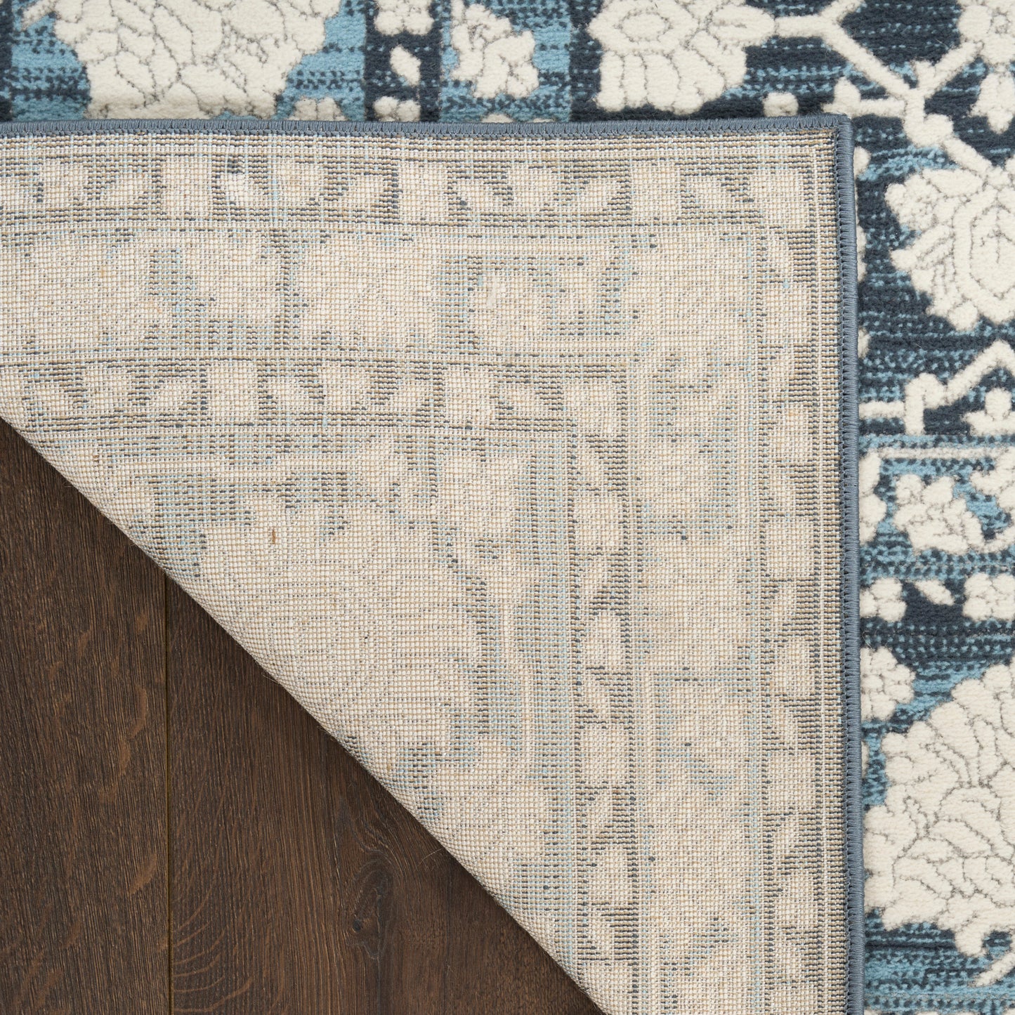 Nourison Grace 5'3" x 7'3" Blue Vintage Indoor Rug