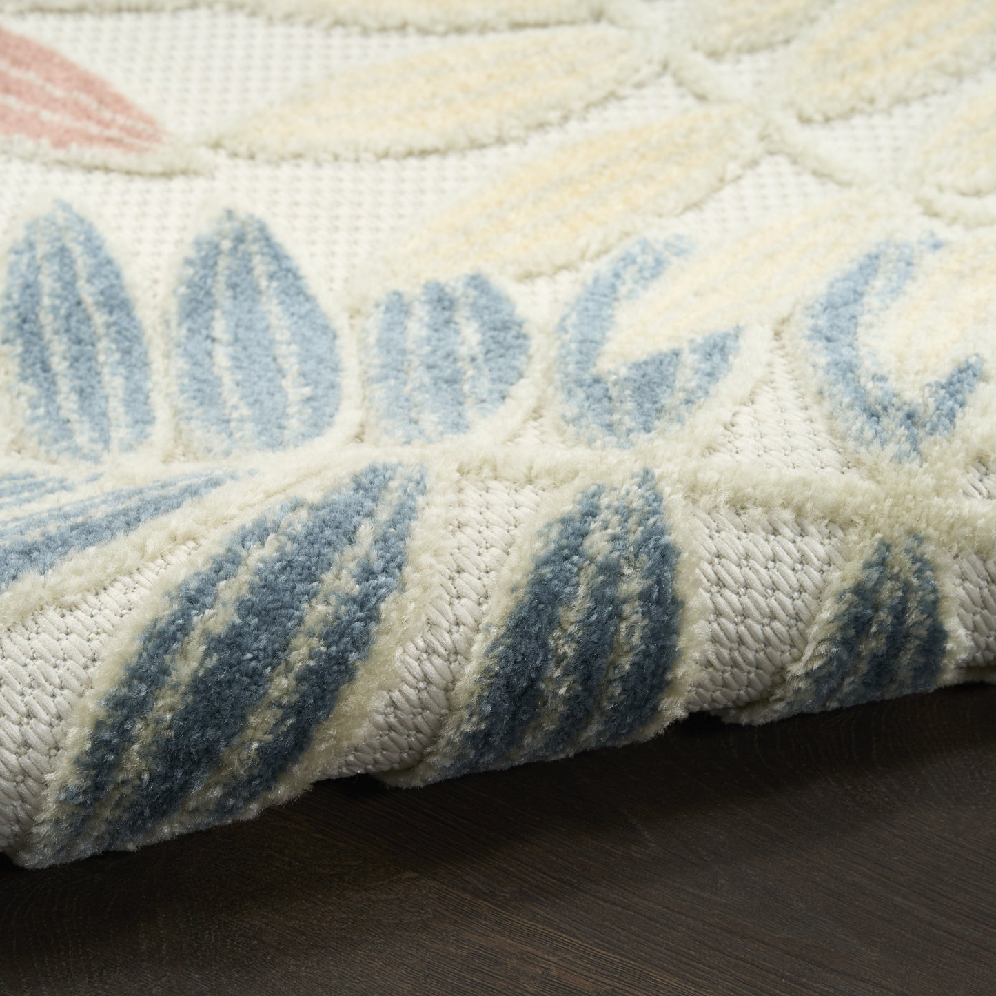 Nourison Aloha 7'10" x 10'6" Ivory Rose Modern Rug