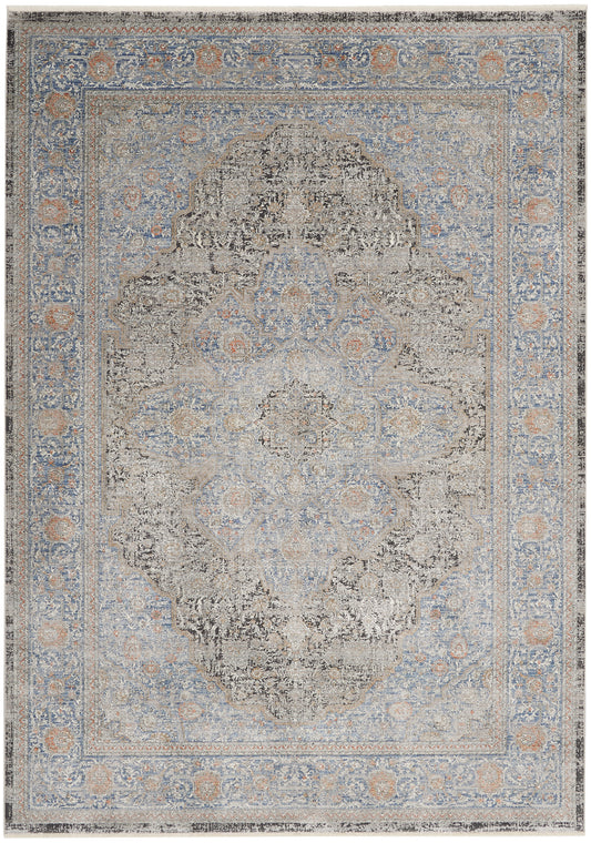 Nourison Starry Nights 9'10" x 12'6" Blue Vintage Indoor Rug