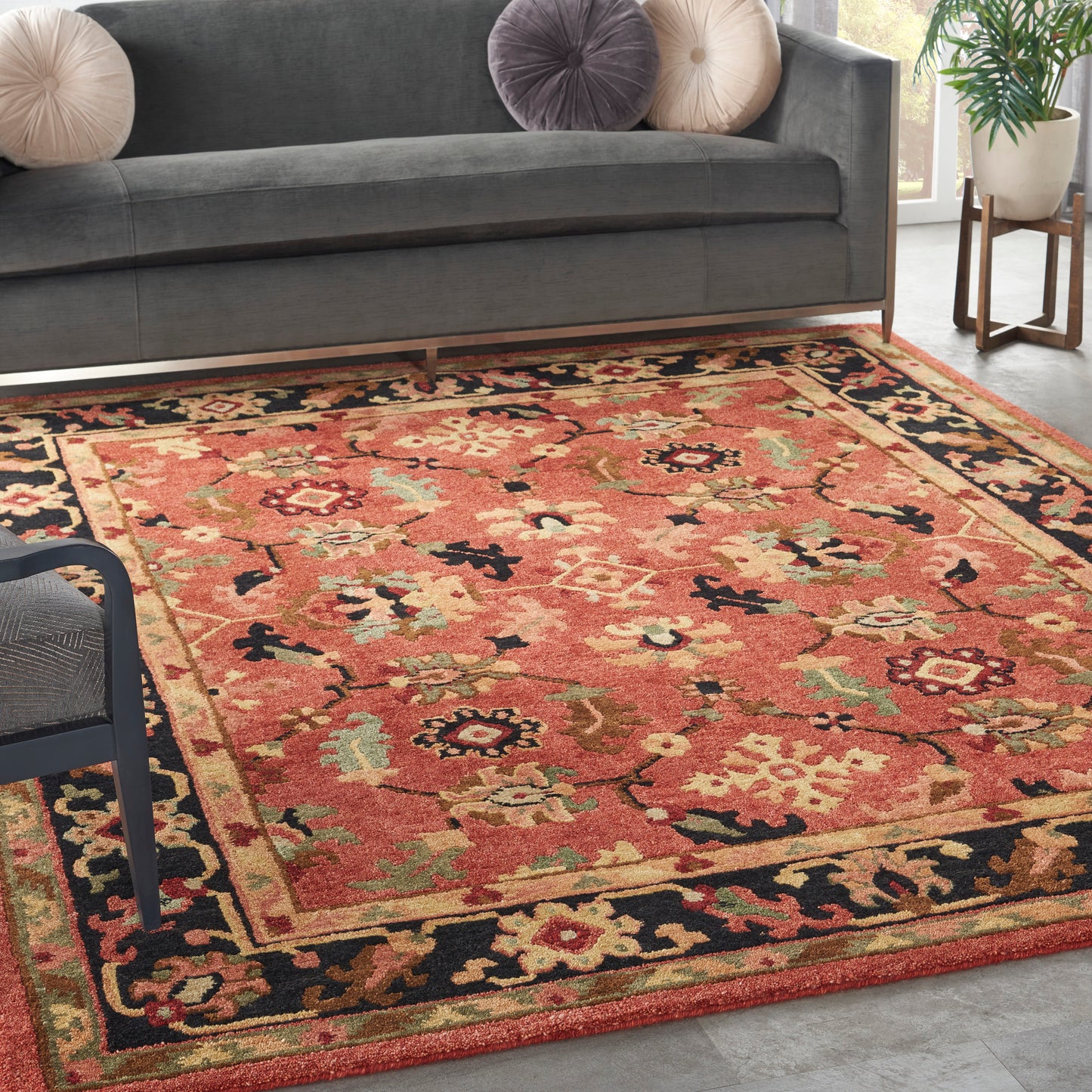 Nourison Tahoe 7'9" x 9'9" Rust Traditional Indoor Rug