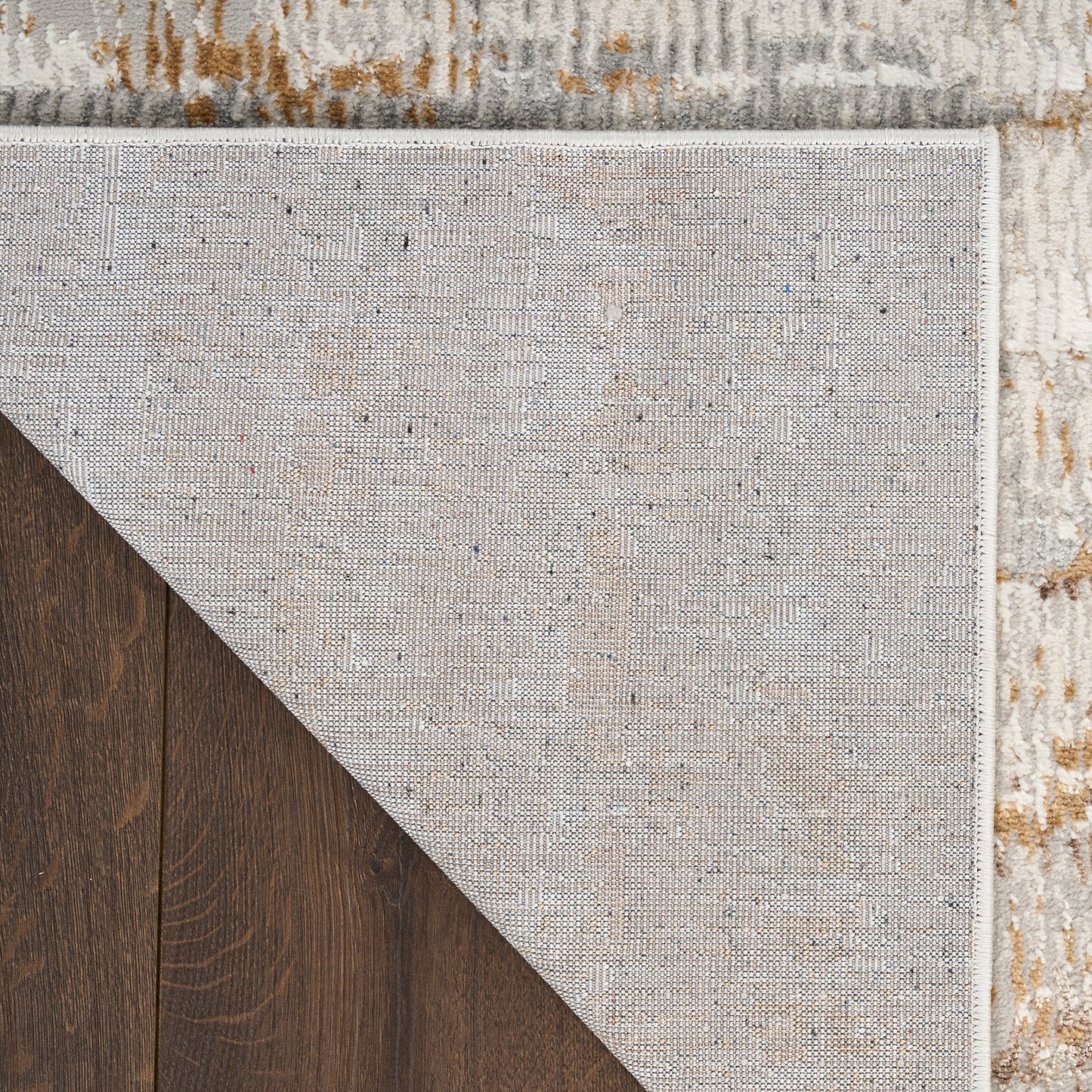 Calvin Klein CK073 Compass 3'11" x 5'11" Ivory Rust Modern Indoor Rug