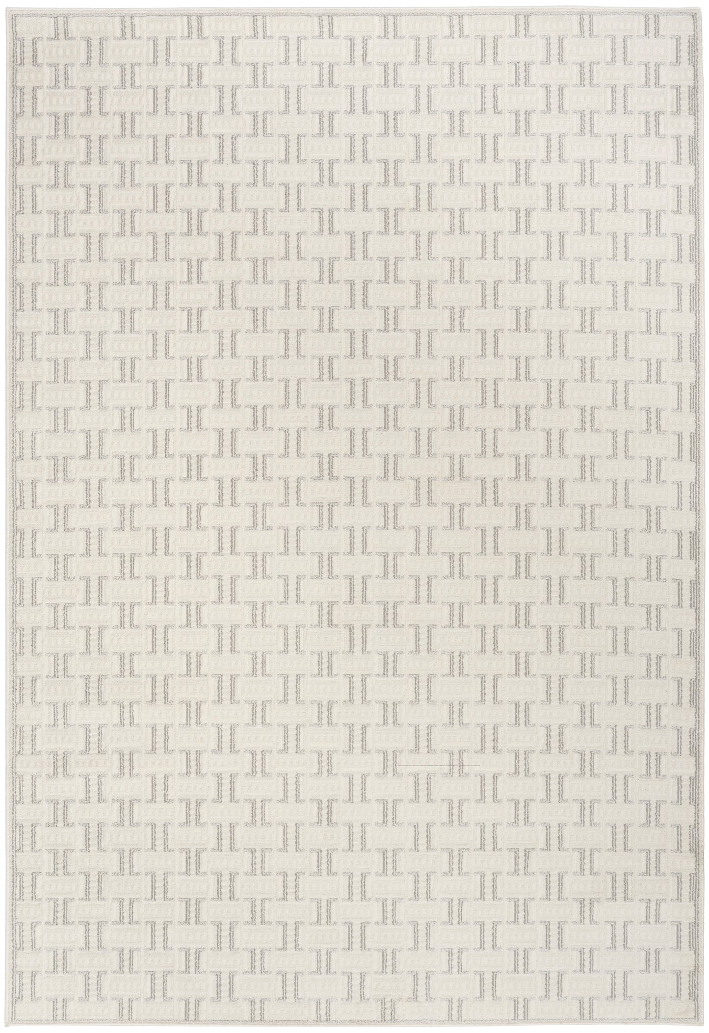 Nourison Nordic 5' x 7' Ivory Grey Scandinavian Indoor Rug