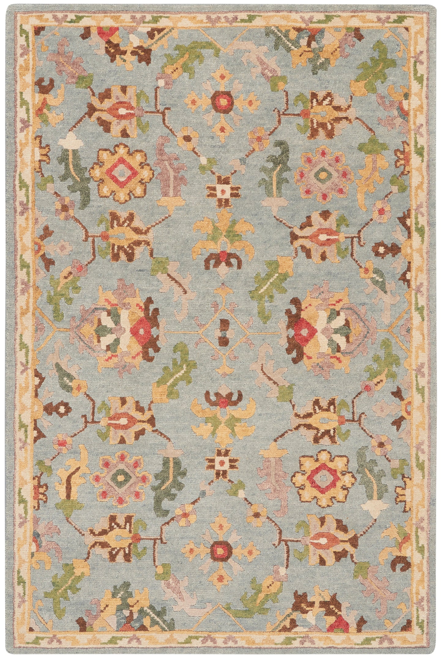 Nourison Tahoe 5'6" x 8'6" Seaglass Traditional Indoor Rug