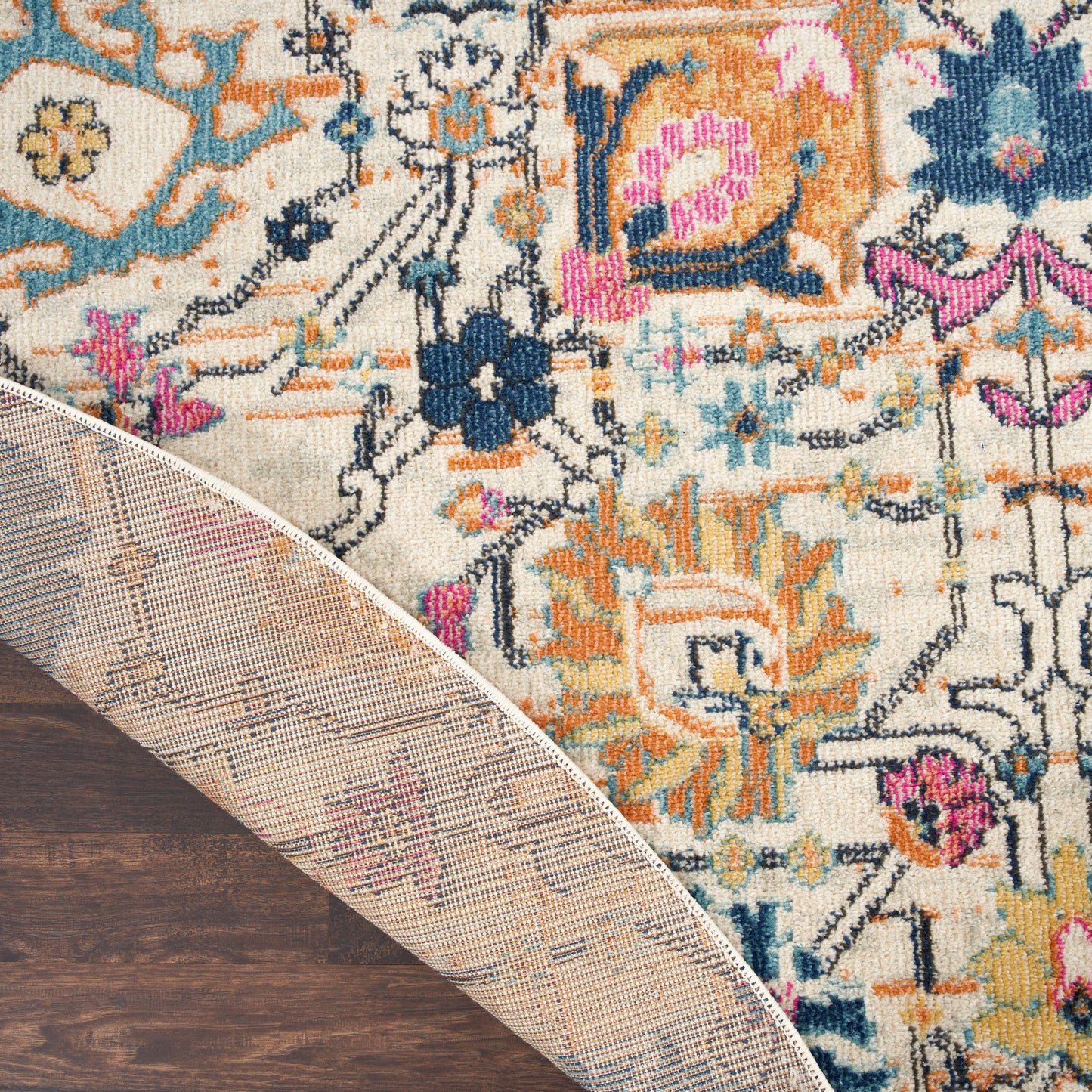 Nourison Passion 8' x Round Ivory/Multi Bohemian Indoor Rug