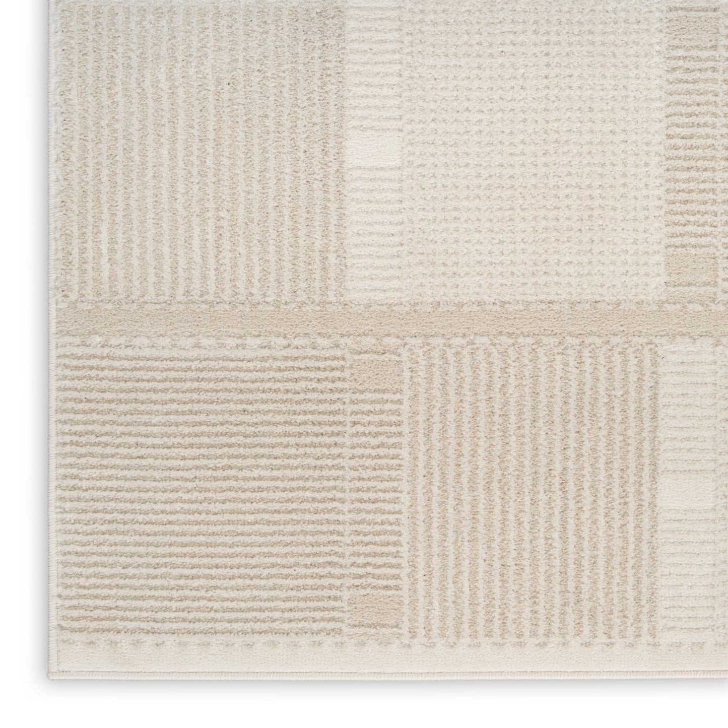 Nourison Nordic 5' x 7' Ivory Beige Modern Indoor Rug
