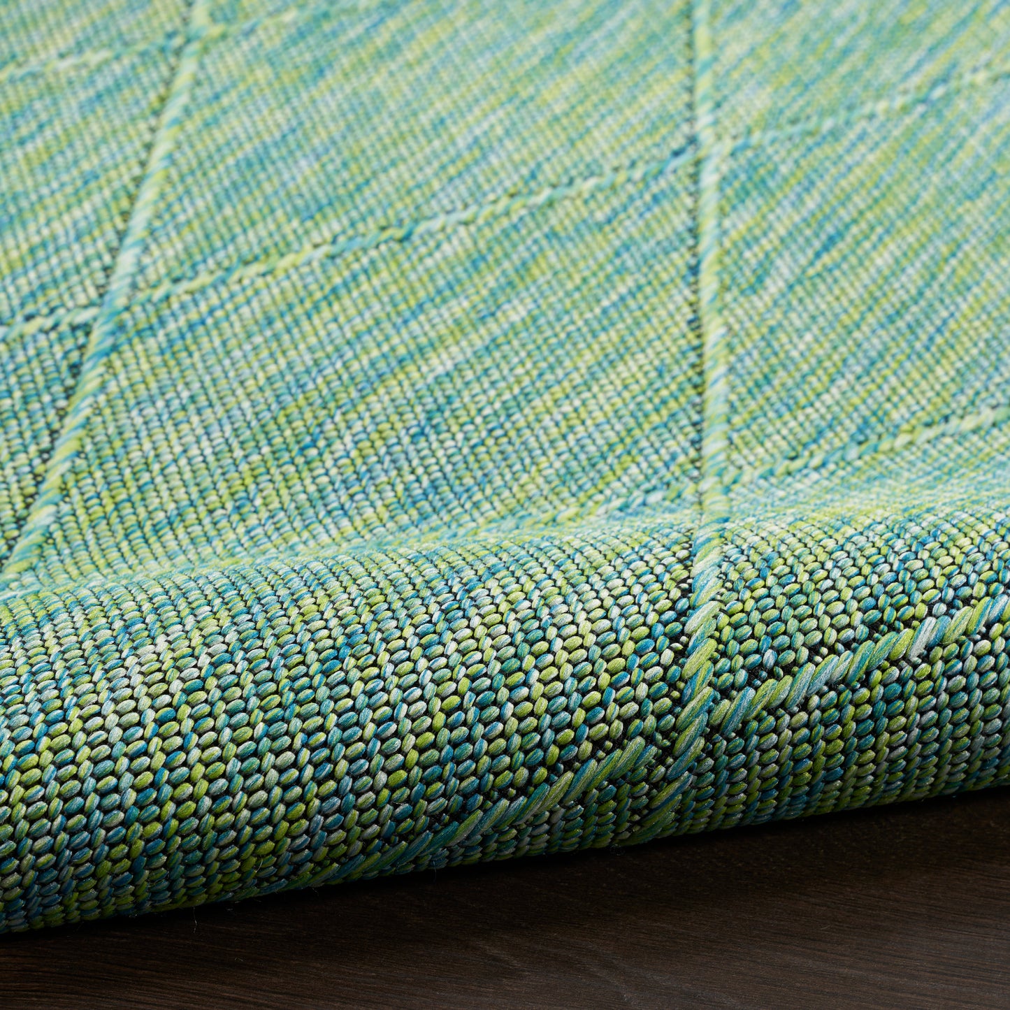 Nourison Washable Solutions 7' x 10' Blue/Green Modern Rug