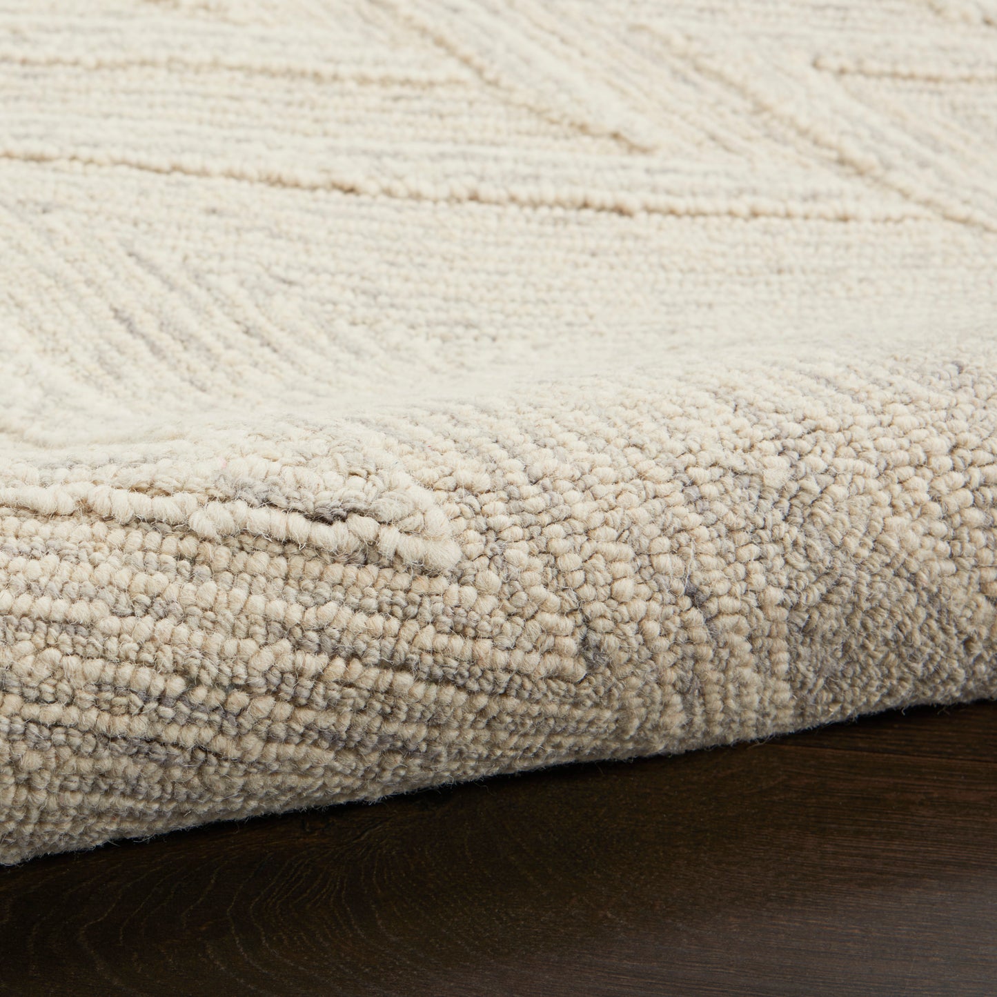 Nourison Interlock 8' x 10'6" Ivory/Grey Modern Indoor Rug