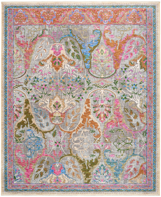 Nourison Vintage Harmony 9'10" x 13'1" Pink Multicolor Bohemian Indoor Rug