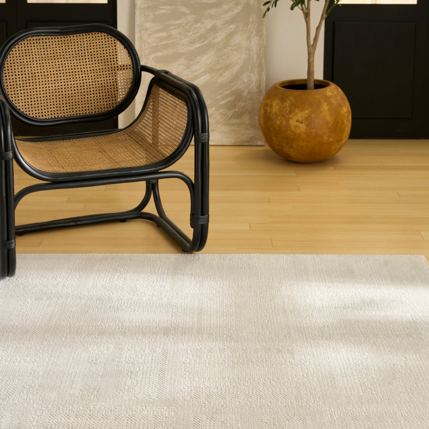 Nourison Nordic 5' x 7' Ivory Modern Indoor Rug