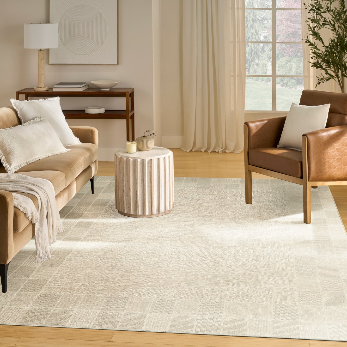 Nourison Nordic 8' x 10' Ivory Grey Modern Indoor Rug