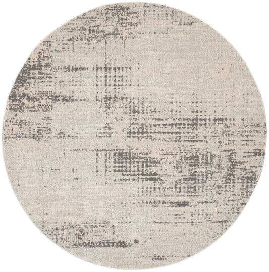 Calvin Klein CK950 Rush 6' x Round Ivory Beige Modern Indoor Rug