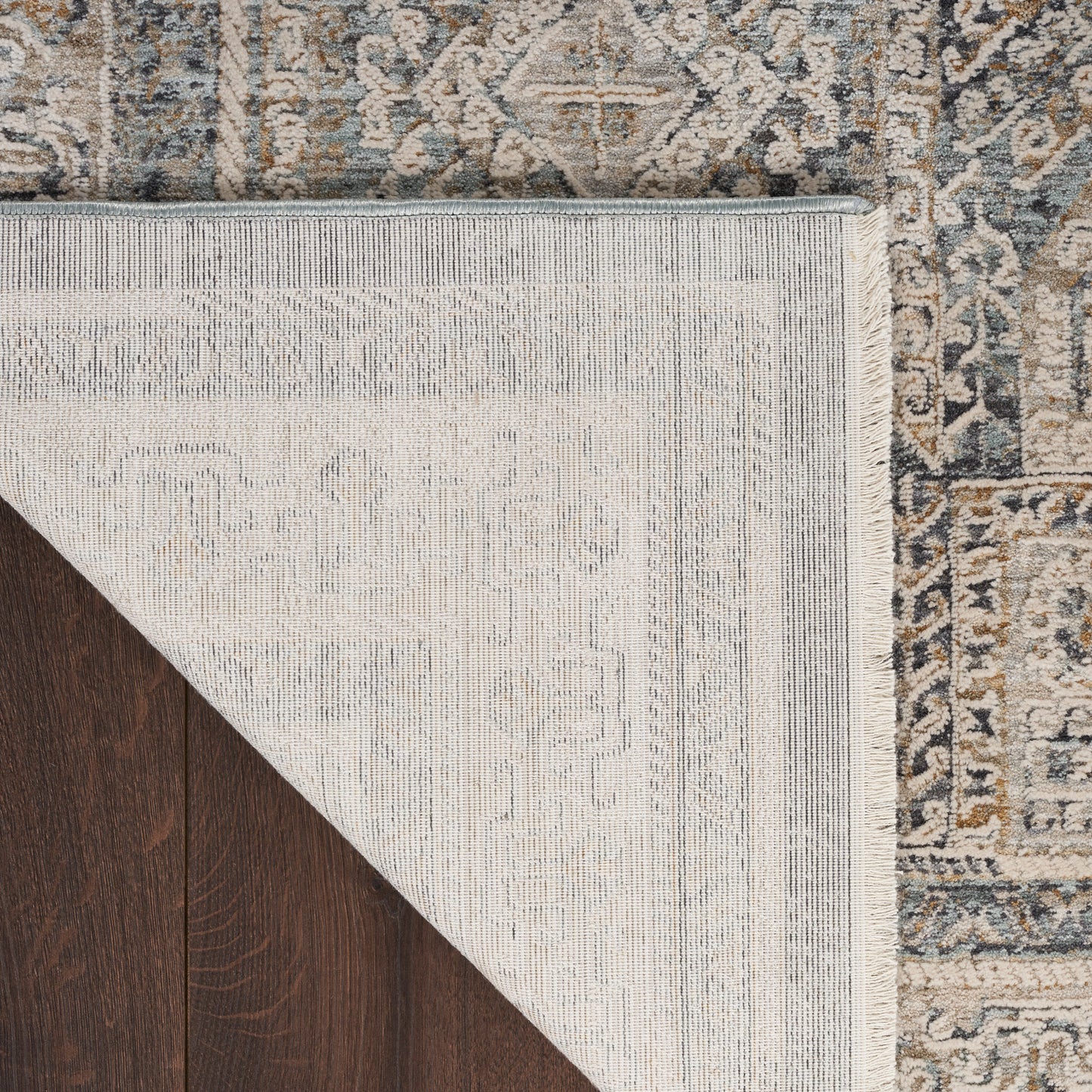 Nourison Lynx 2'6" x 4'6" Ivory Charcoal Vintage Indoor Rug