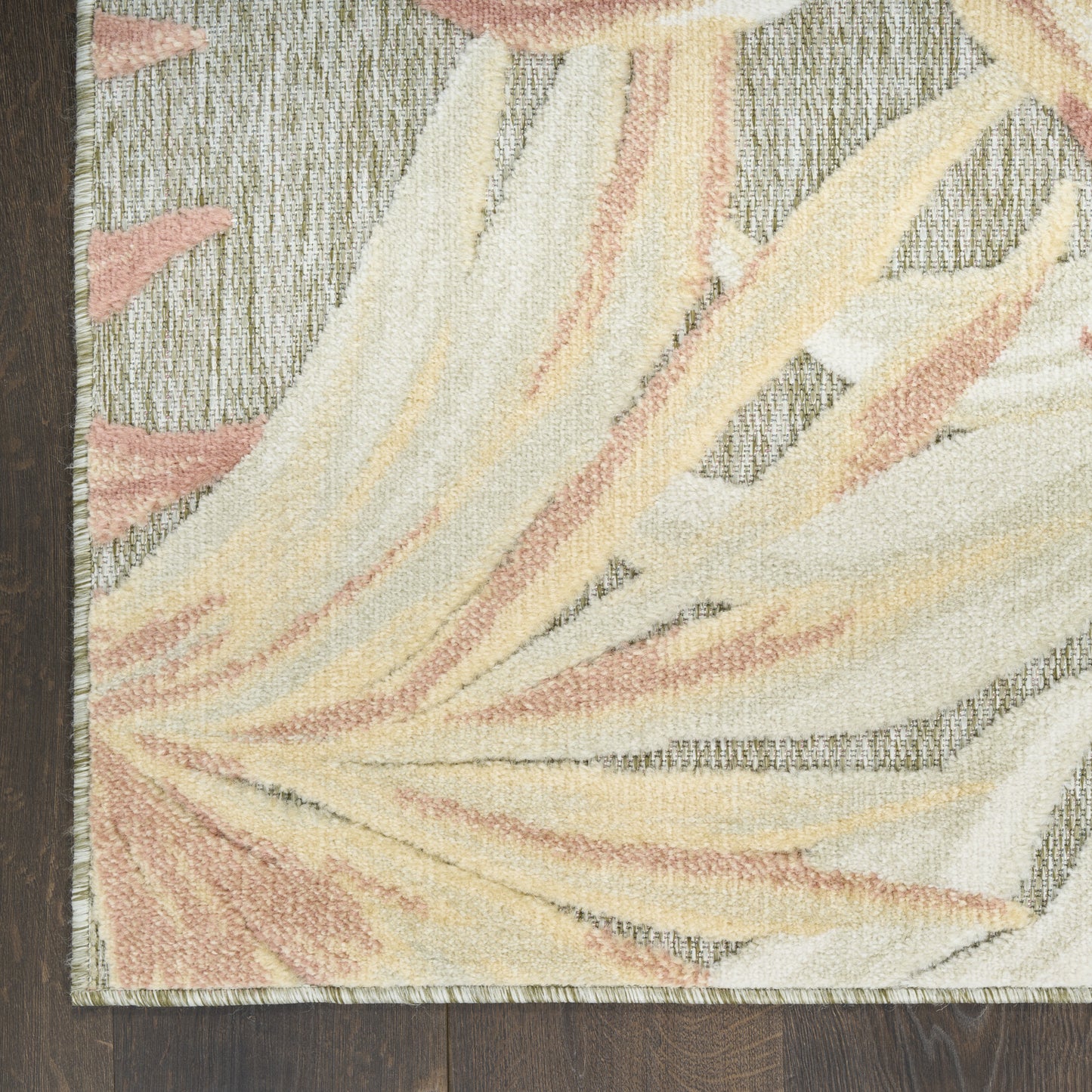 Nourison Aloha 2'8" x 4' Sage Rose Modern Rug