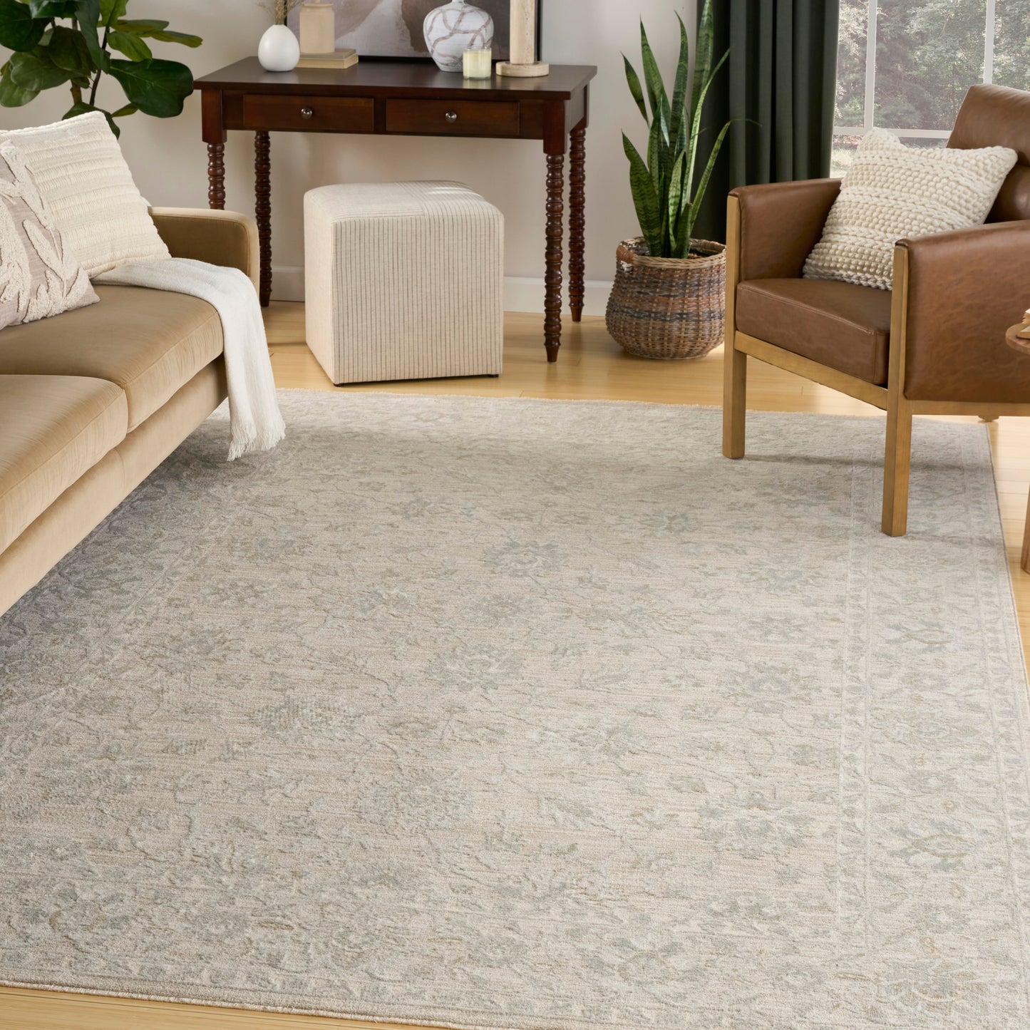Nourison Envy 9'3" x 12'7" Cream Vintage Indoor Rug