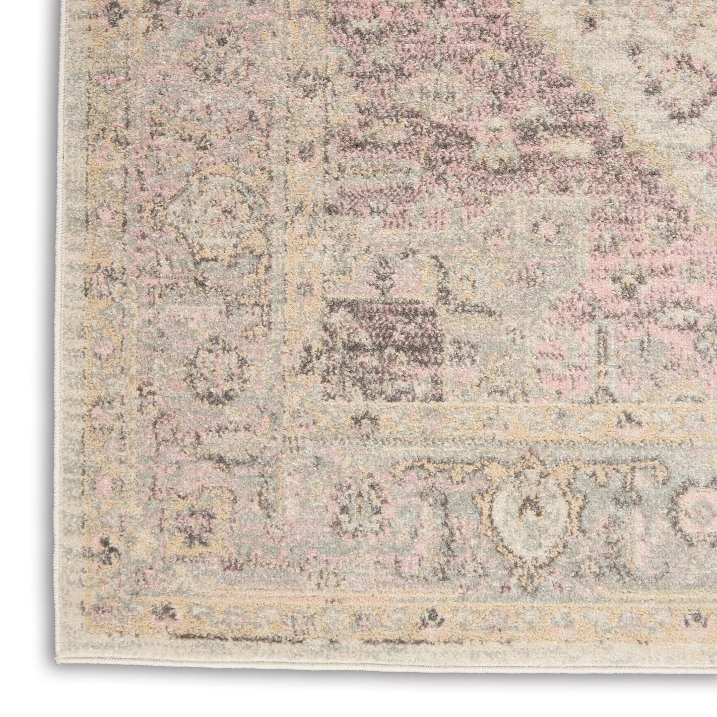 Nourison Tranquil 6' x 9' Ivory/Pink Vintage Indoor Rug
