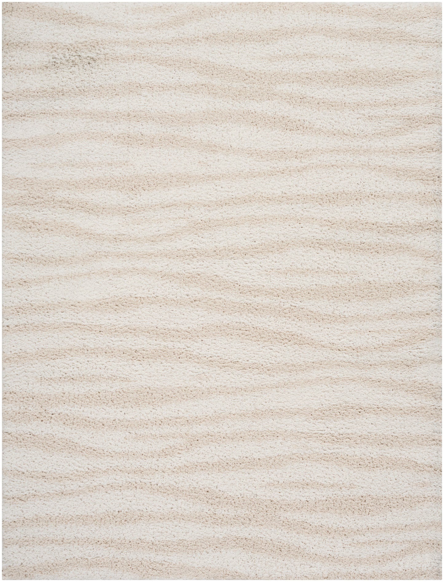 Nourison Modern Shag 7'10" x 9'10" Ivory Beige Modern Indoor Rug