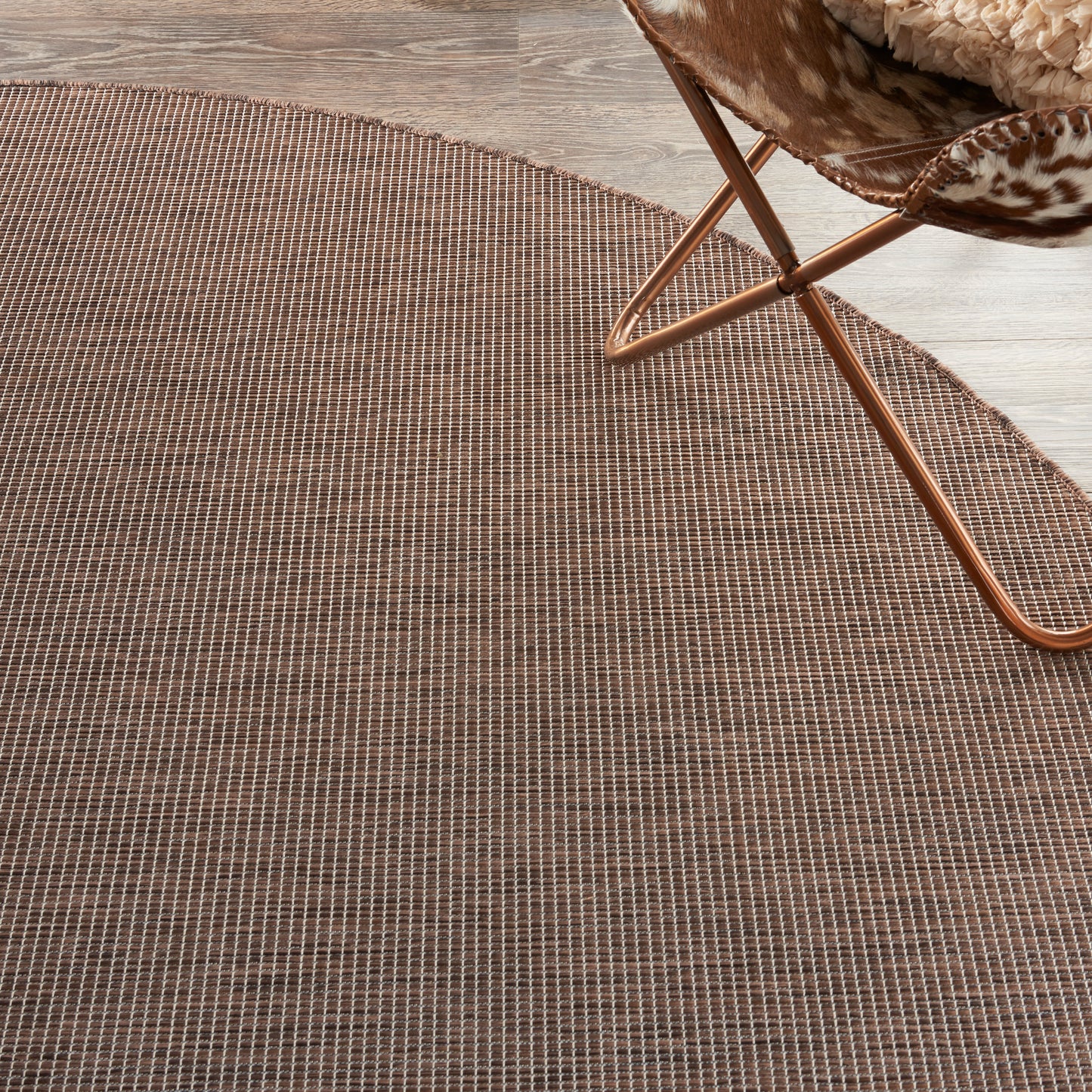 Nourison Positano 8' x Round Natural Modern Rug